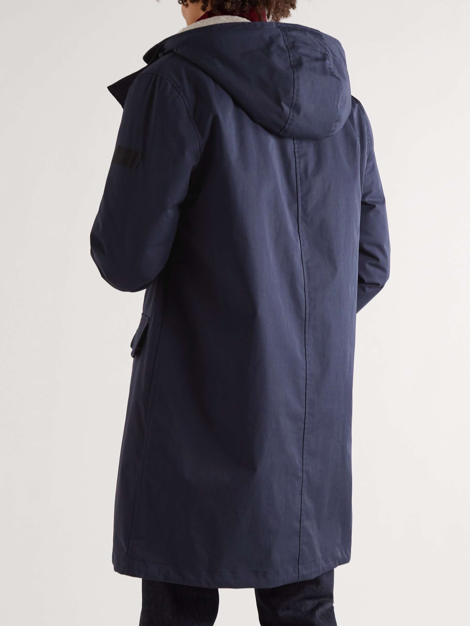 YVES SALOMON Tech Cotton-Blend Parka with Detachable Shearling Liner