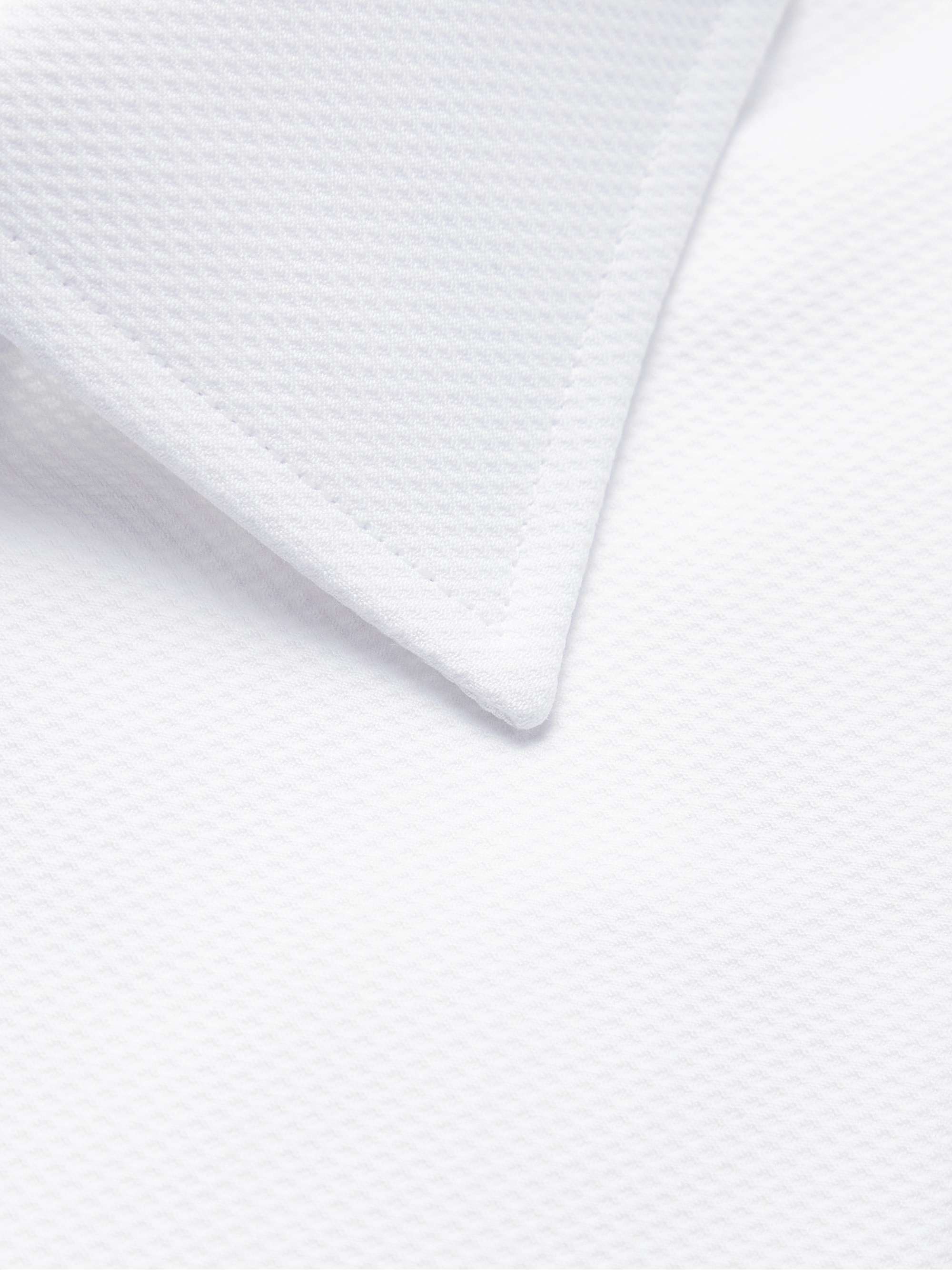 EMMA WILLIS Marcella Piqué-Panelled Cotton-Poplin Shirt