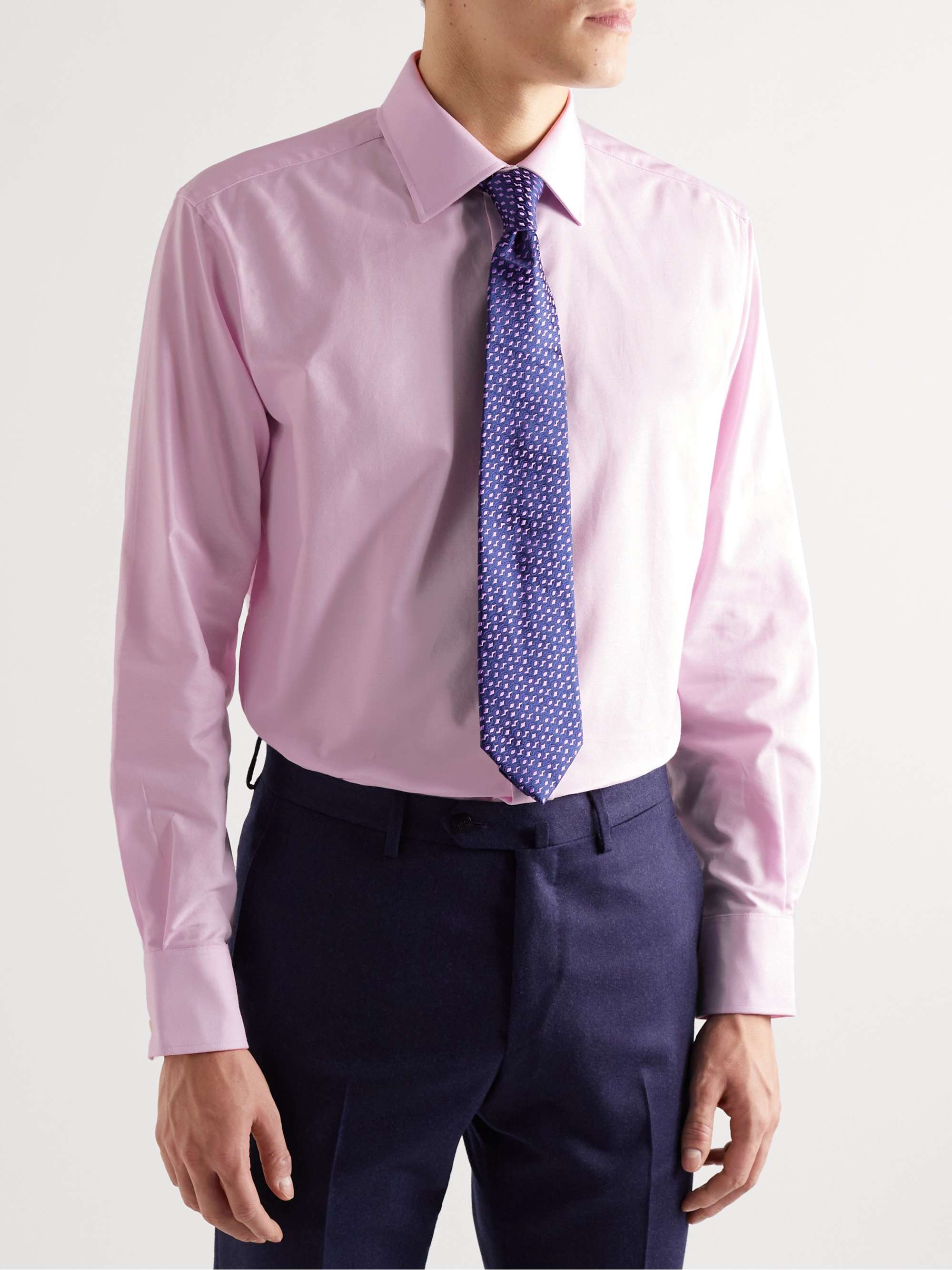 EMMA WILLIS Cutaway-Collar Cotton Oxford Shirt