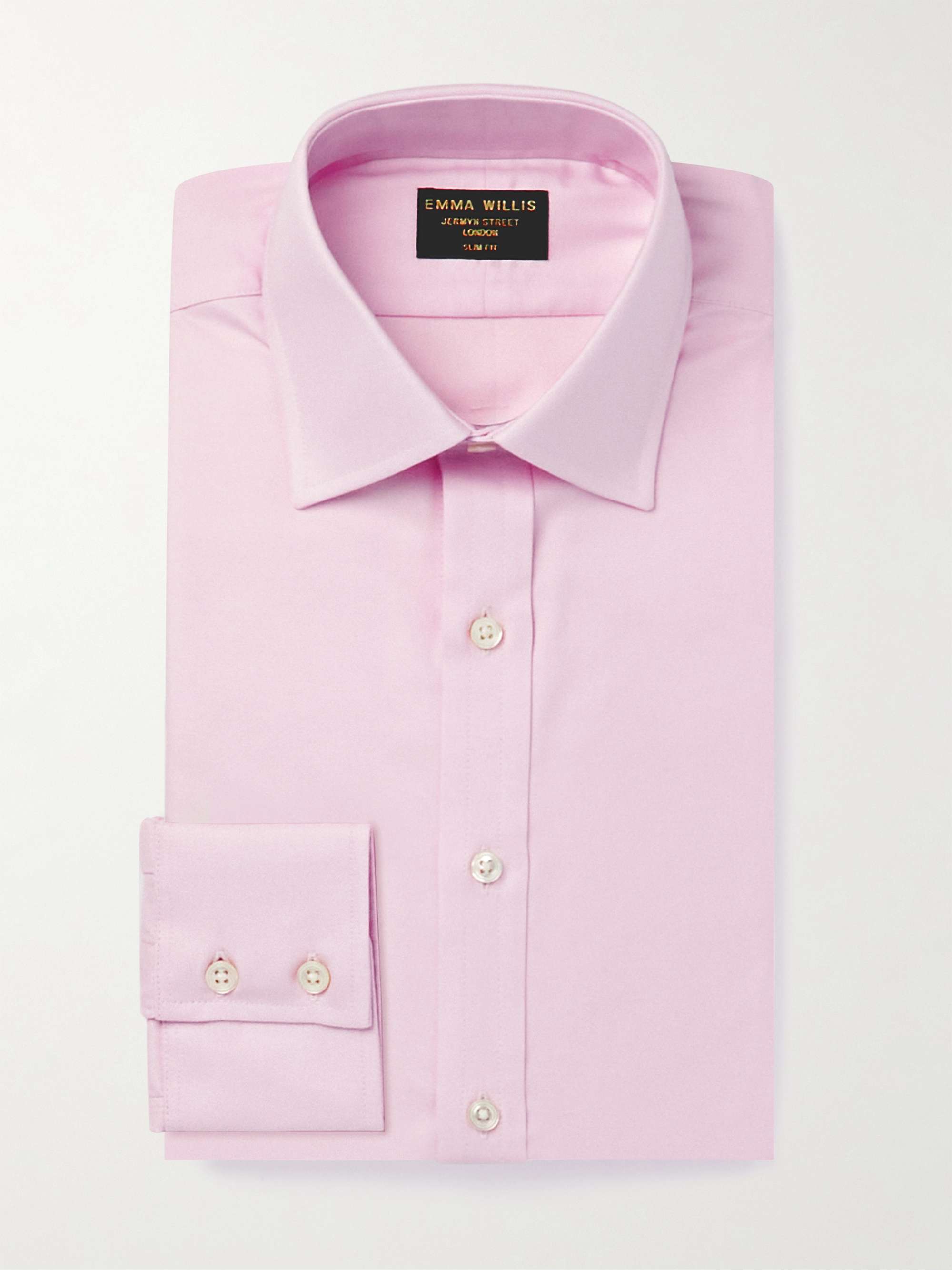 EMMA WILLIS Cutaway-Collar Cotton Oxford Shirt