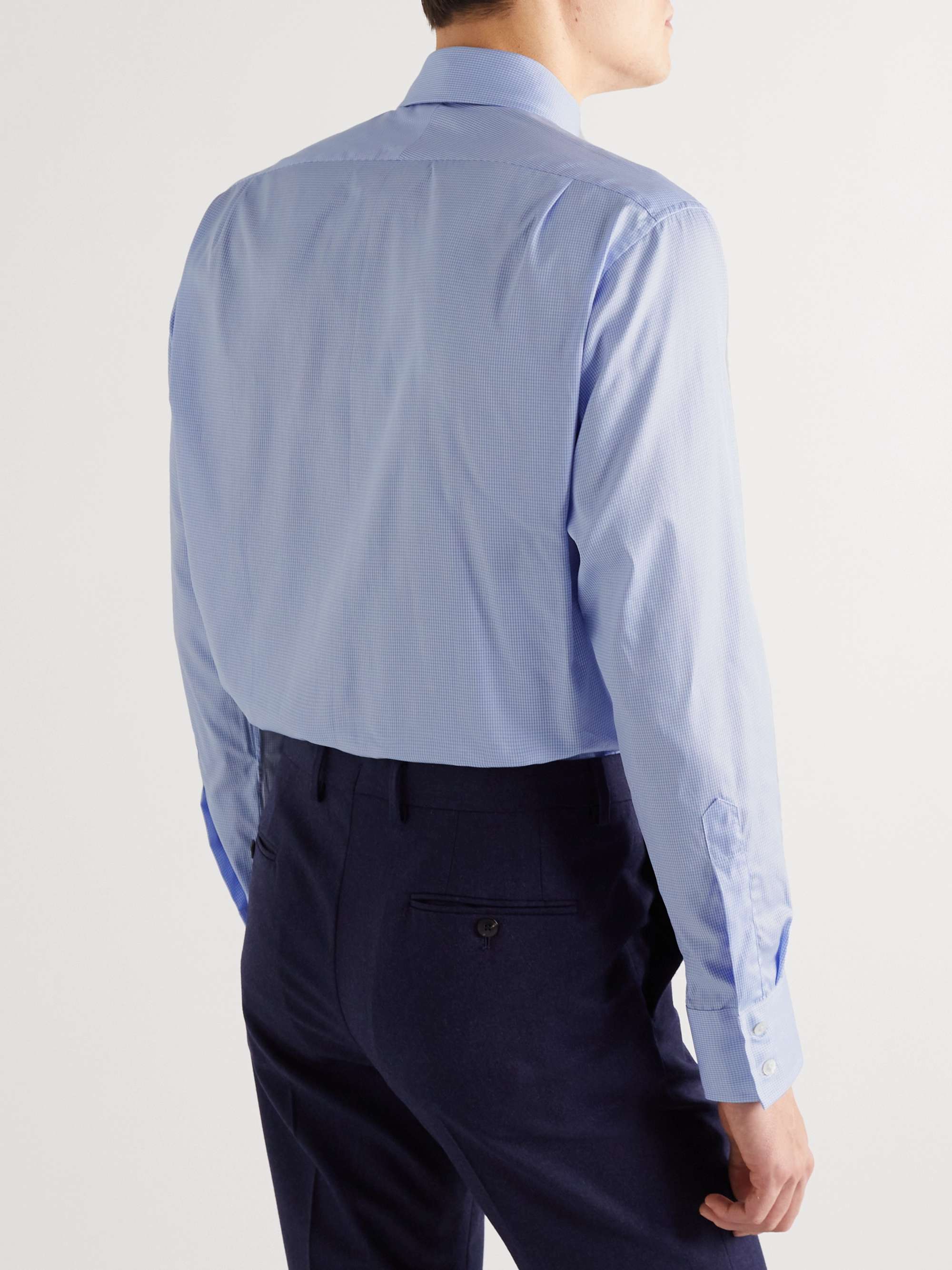 EMMA WILLIS Gingham Cotton-Poplin Shirt