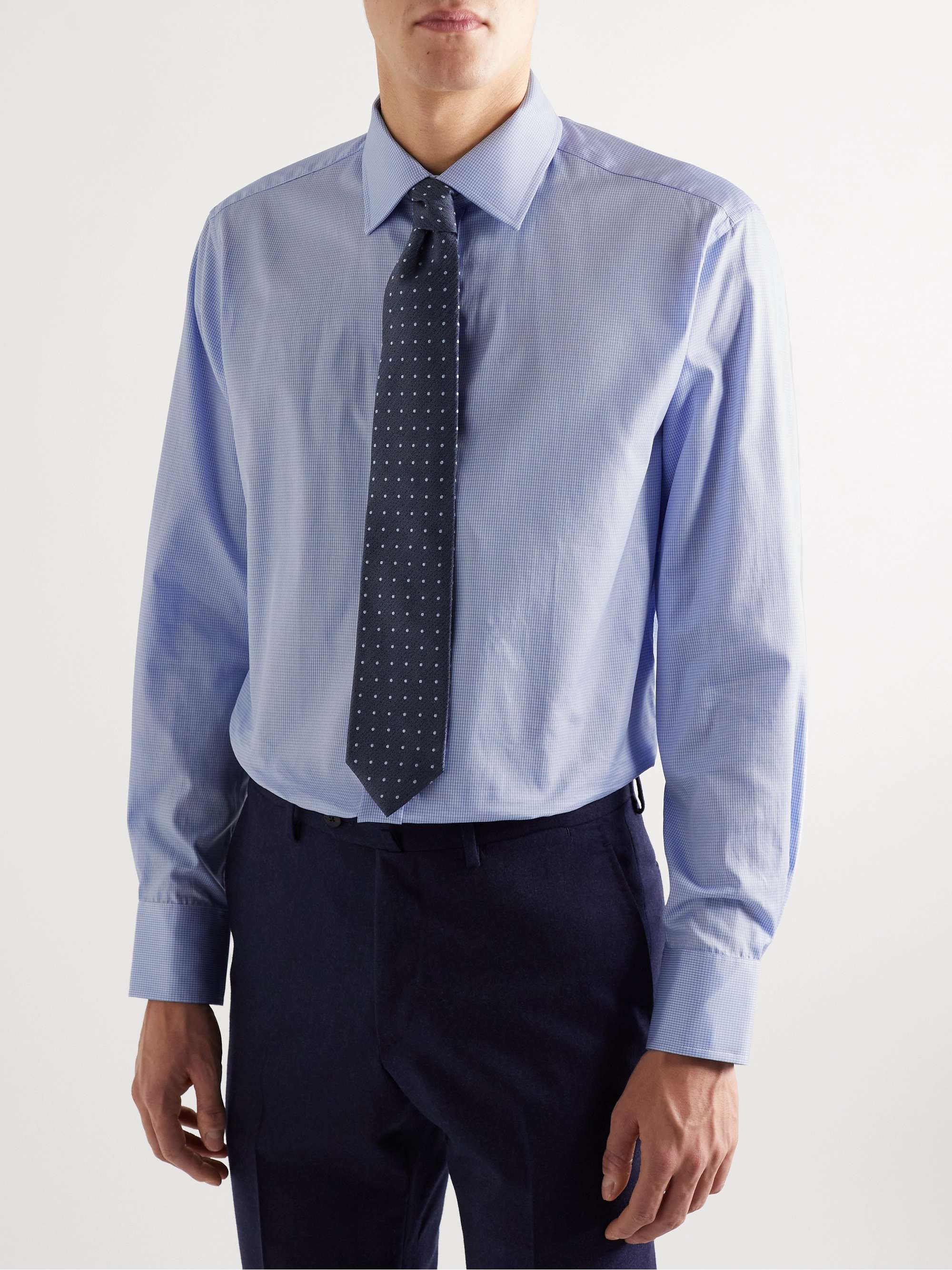 EMMA WILLIS Gingham Cotton-Poplin Shirt