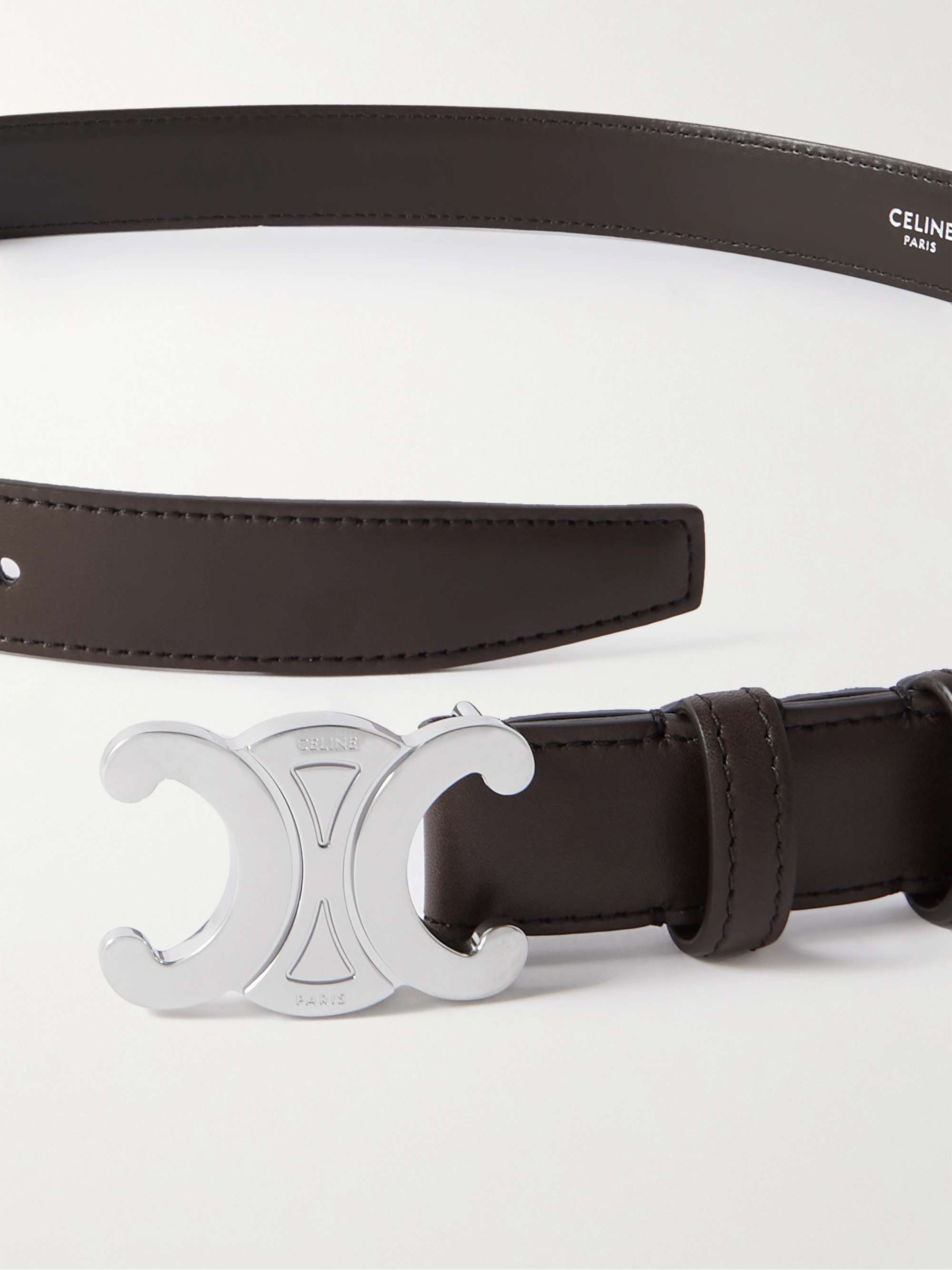 Celine Homme Triomphe Leather Belt