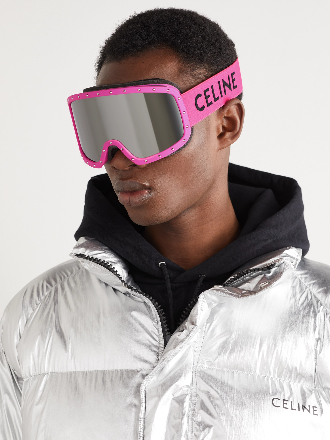 Studded Ski Googles — 2