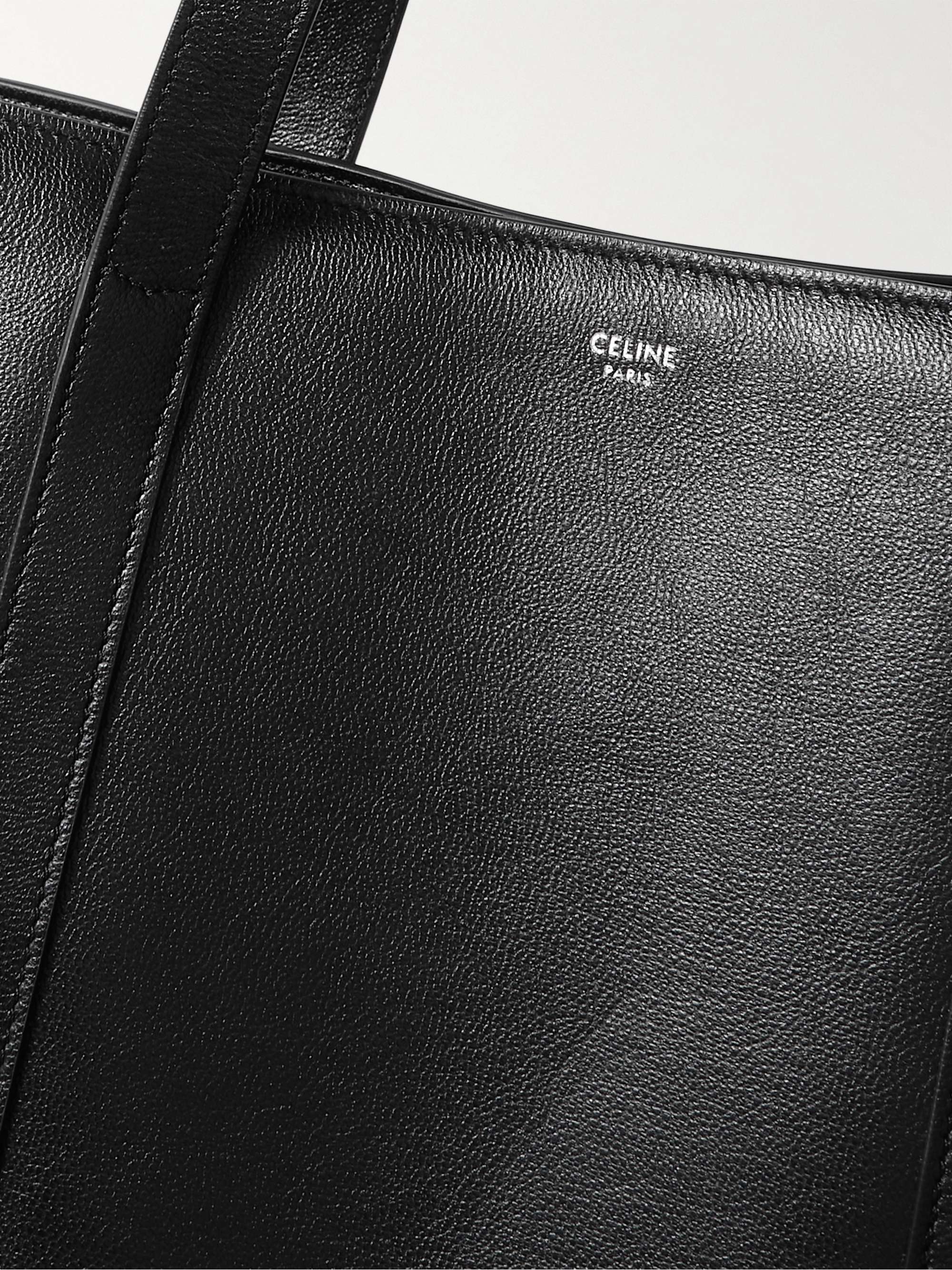 CELINE HOMME Museum Leather Tote Bag