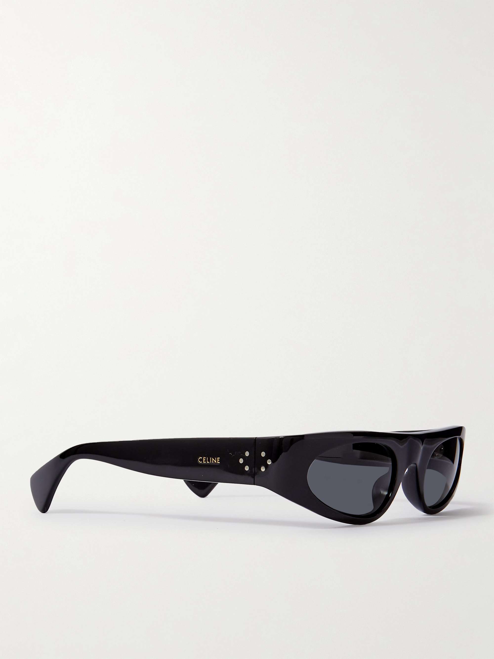 CELINE Rectangle-Frame Acetate Sunglasses