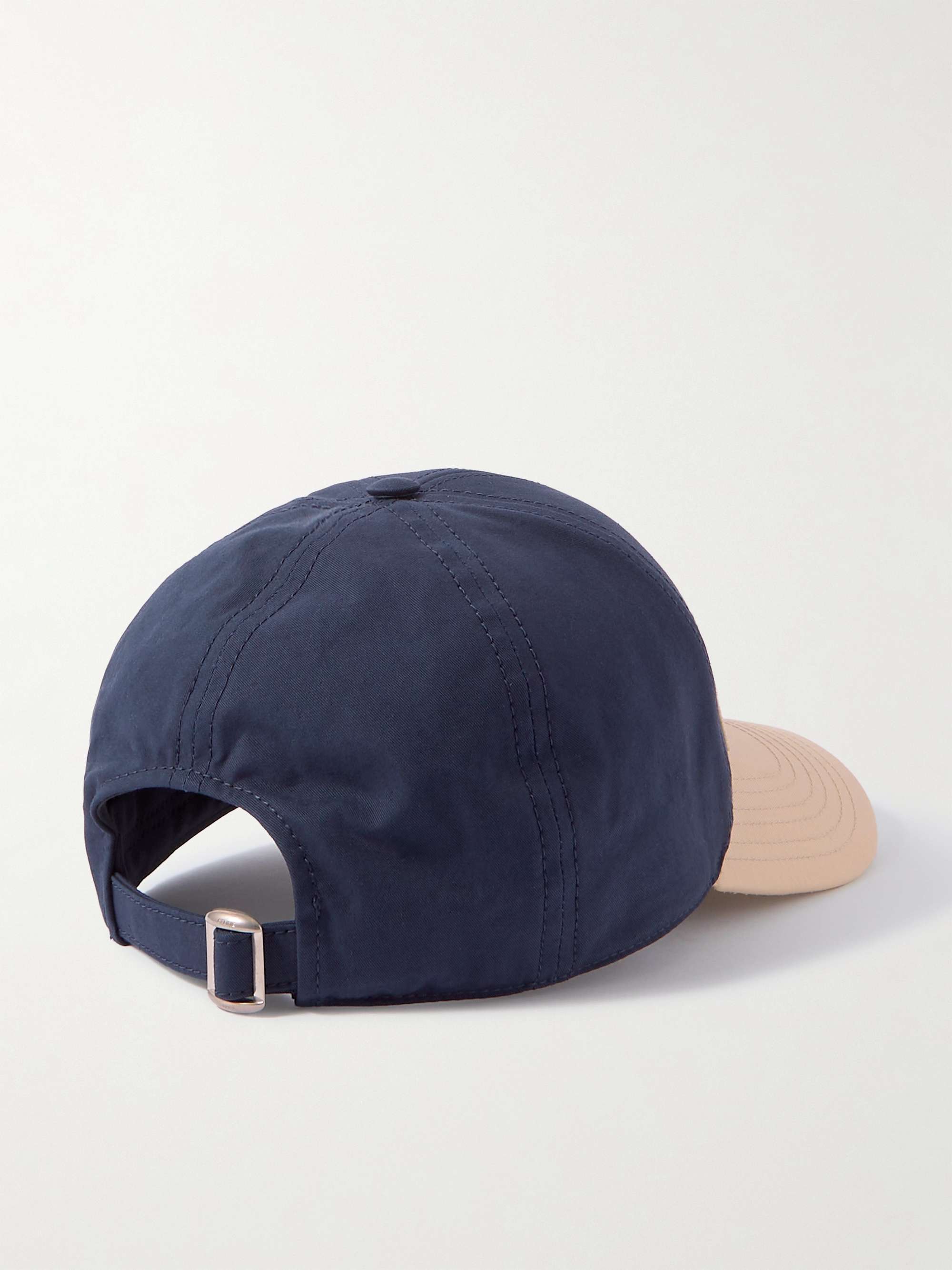 CELINE HOMME Logo-Appliquéd Cotton-Gabardine Baseball Cap