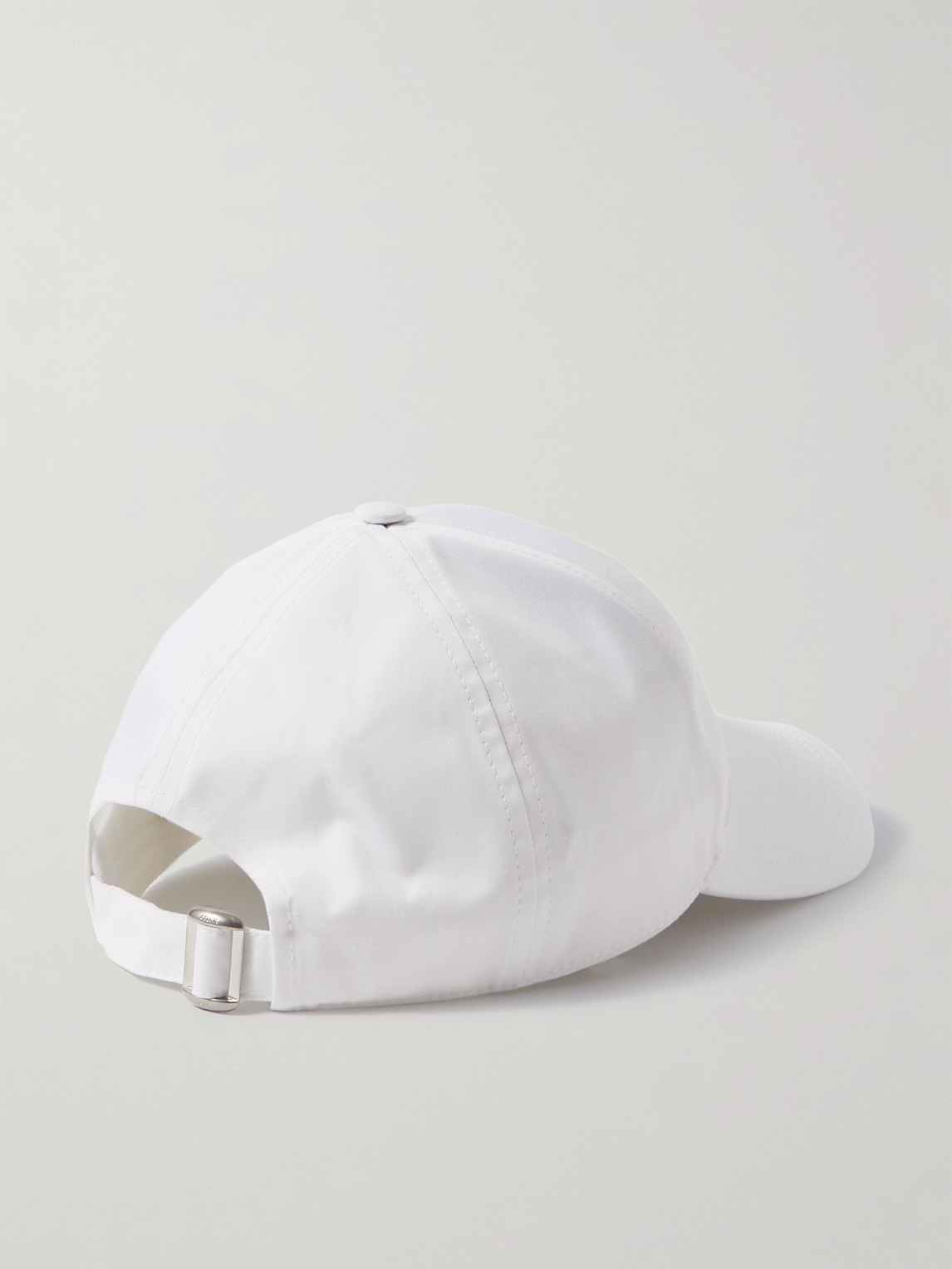 Celine Logo-embroidered Cotton-gabardine Baseball Cap In White