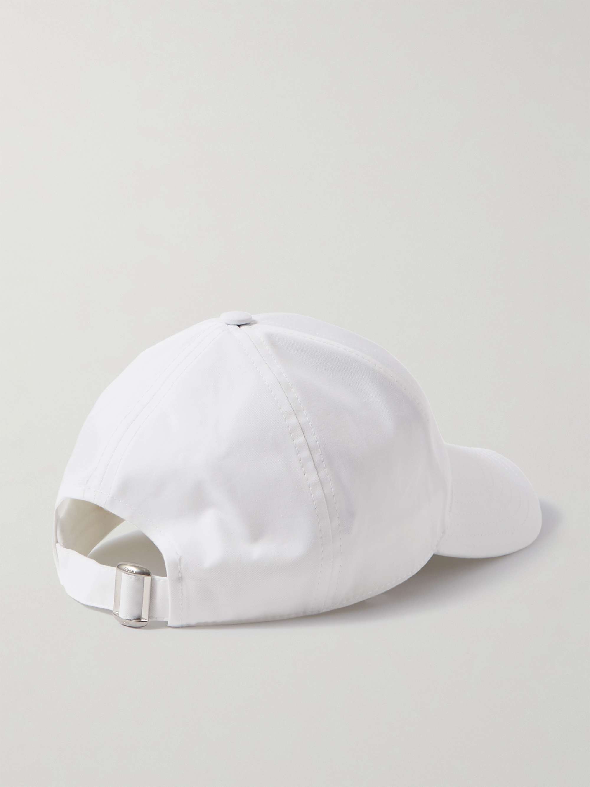 CELINE HOMME Logo-Embroidered Cotton-Gabardine Baseball Cap