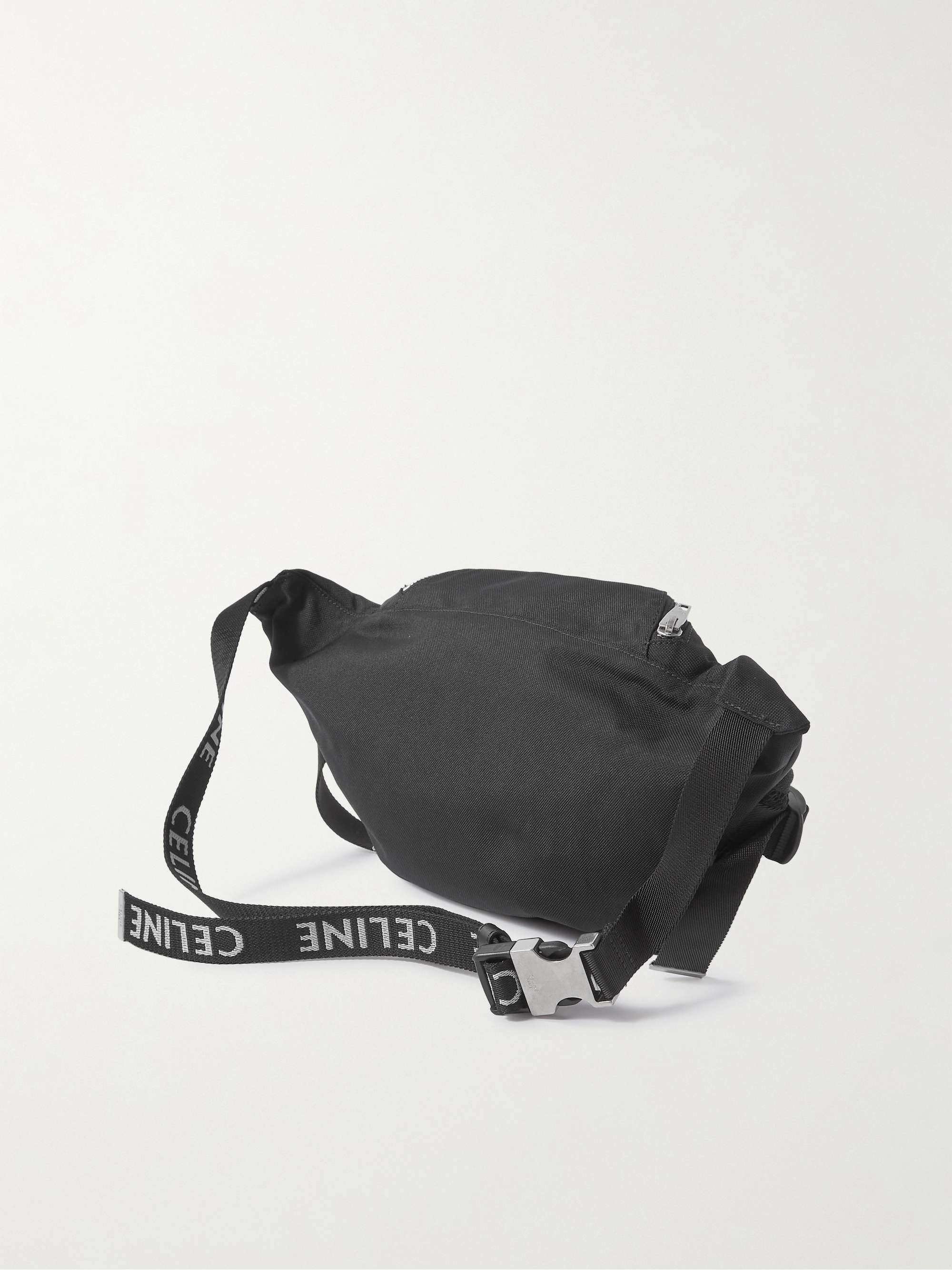 CELINE HOMME Trekking Logo-Print Canvas Belt Bag