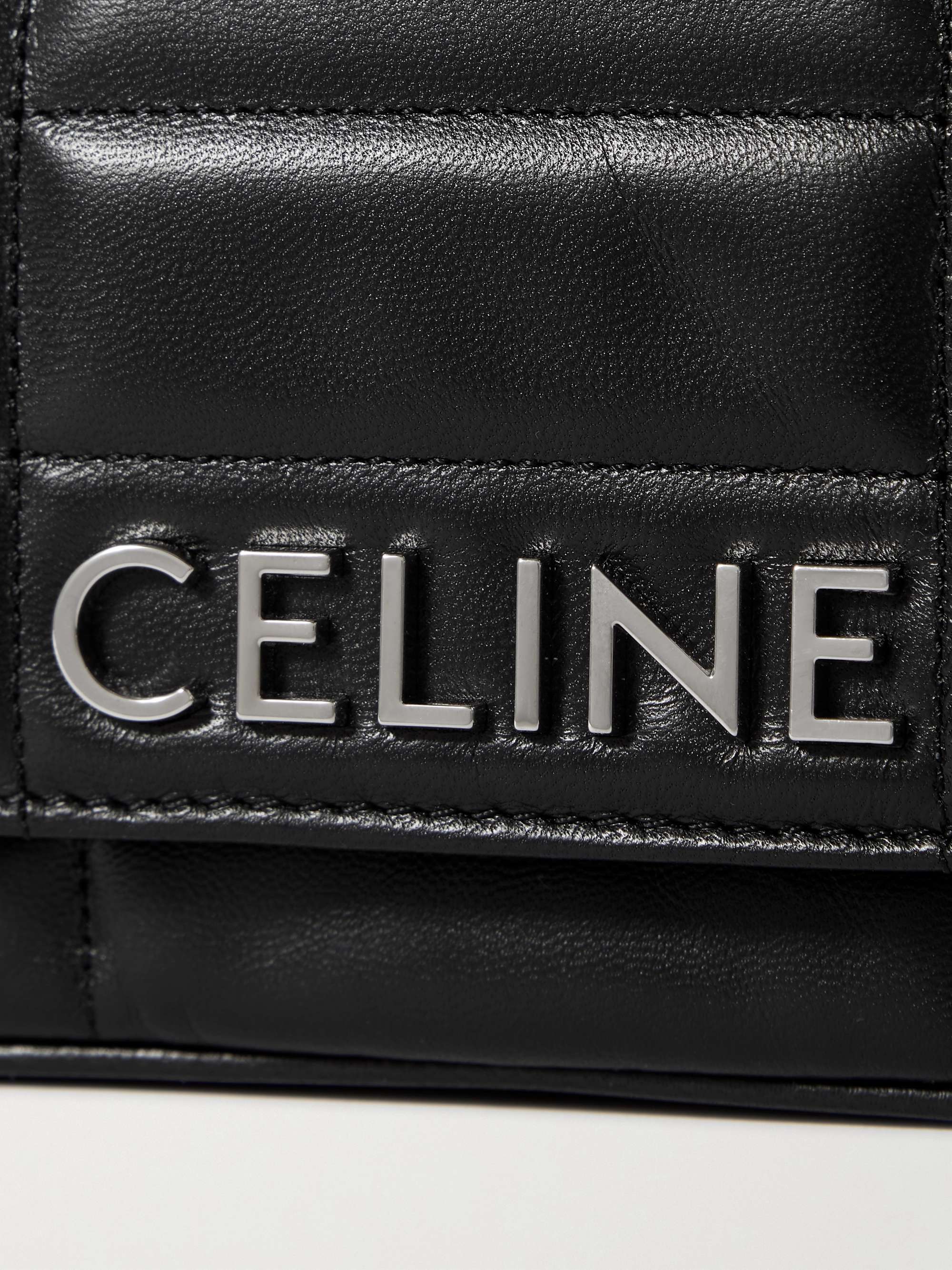 CELINE HOMME Quilted Leather Messenger Bag