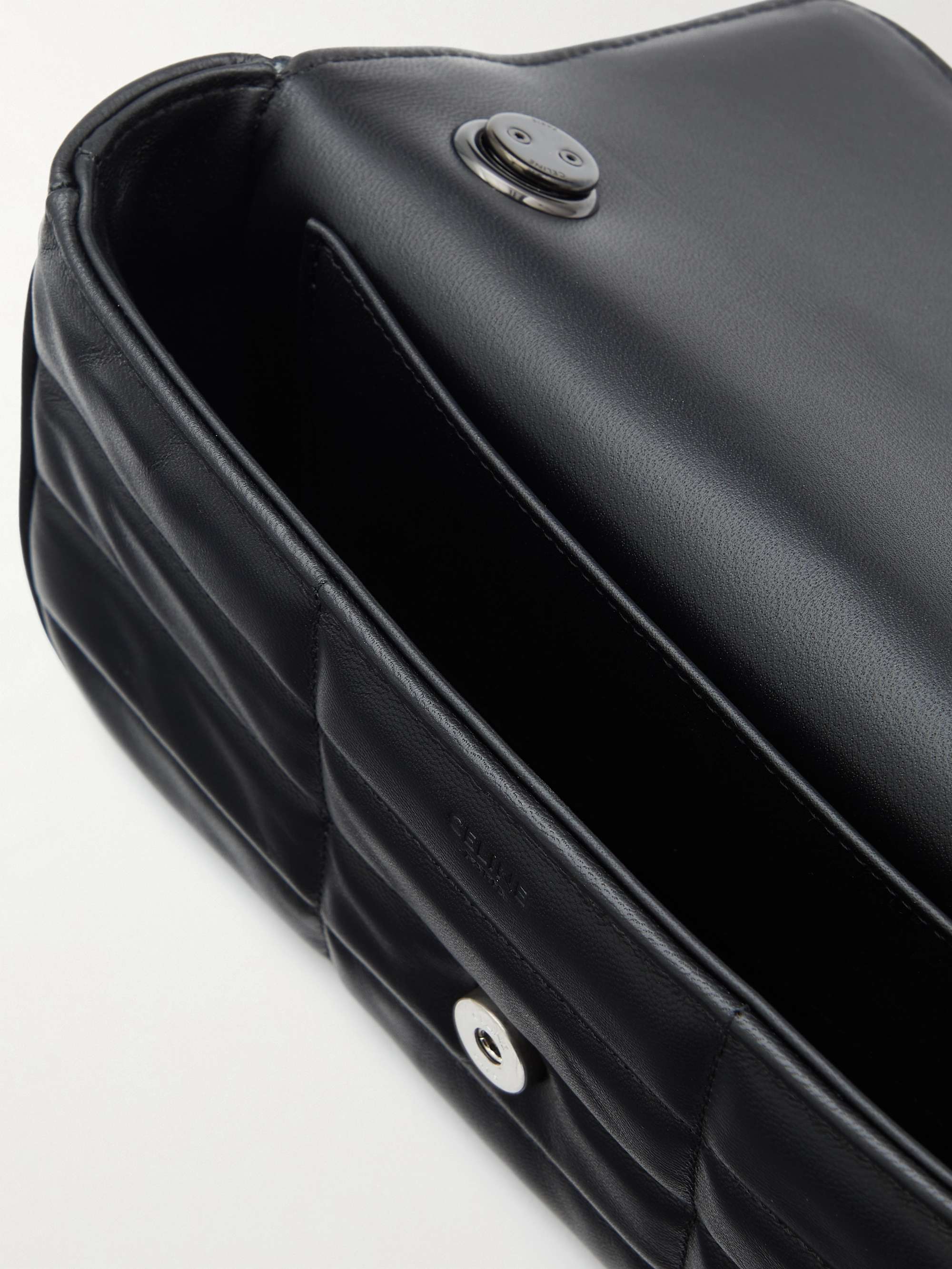 CELINE HOMME Quilted Leather Messenger Bag