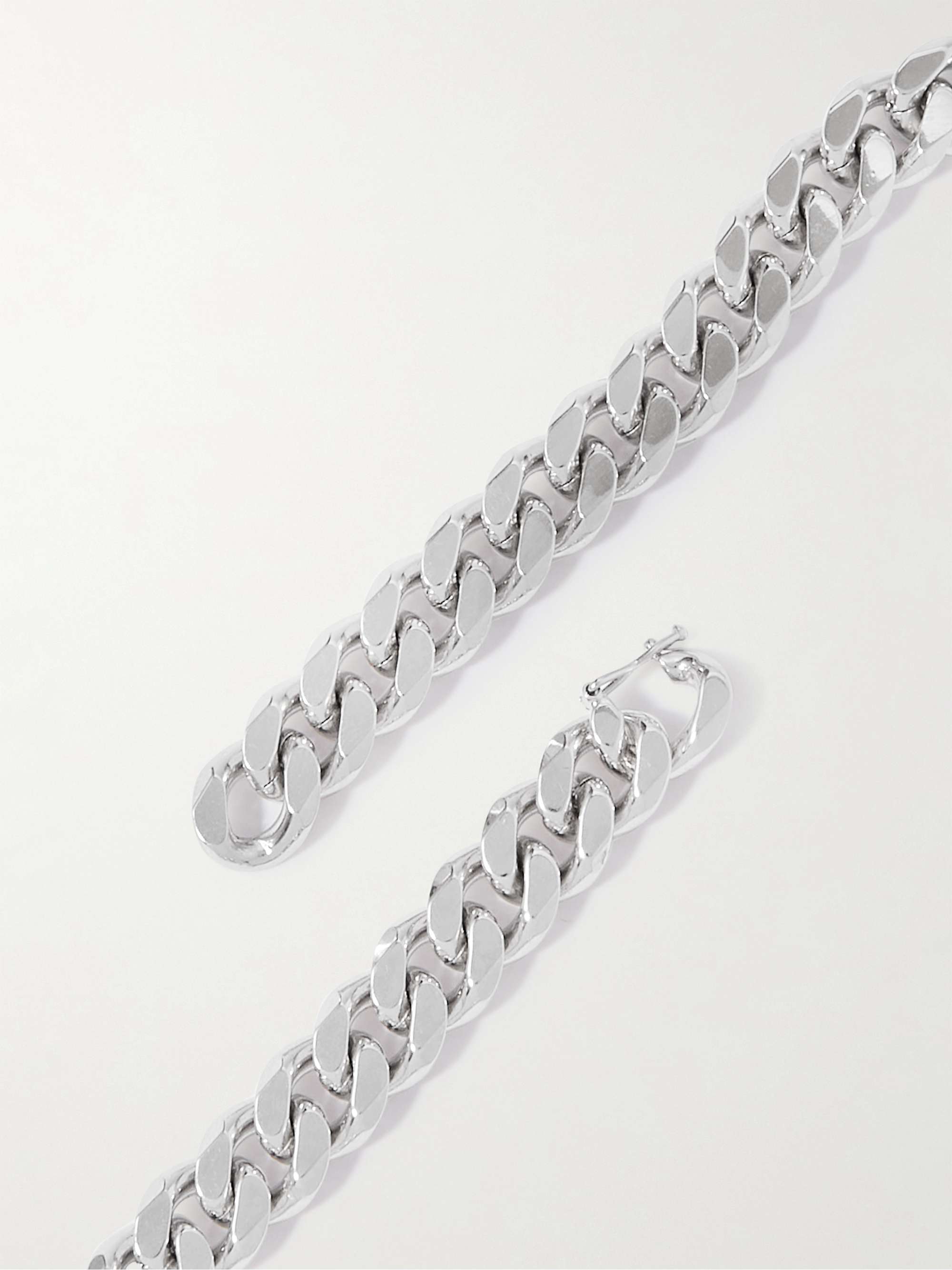 CELINE HOMME Silver-Tone Chain Necklace