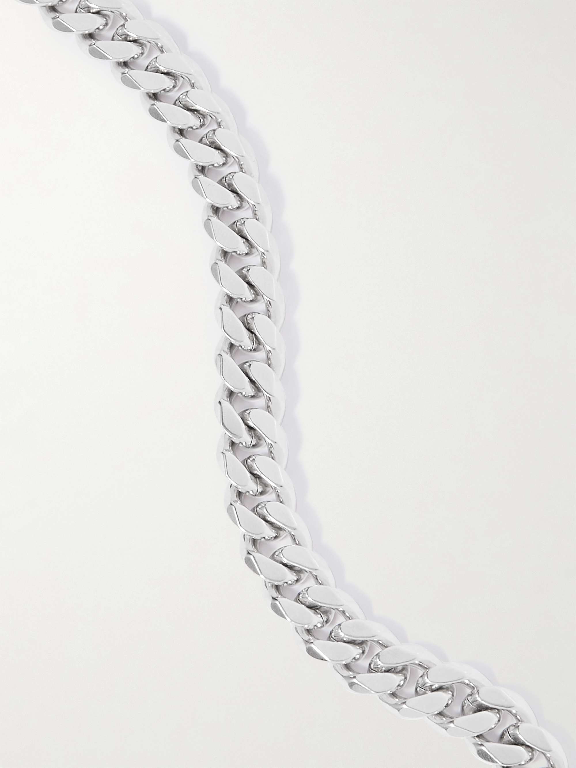 CELINE HOMME Silver-Tone Chain Necklace
