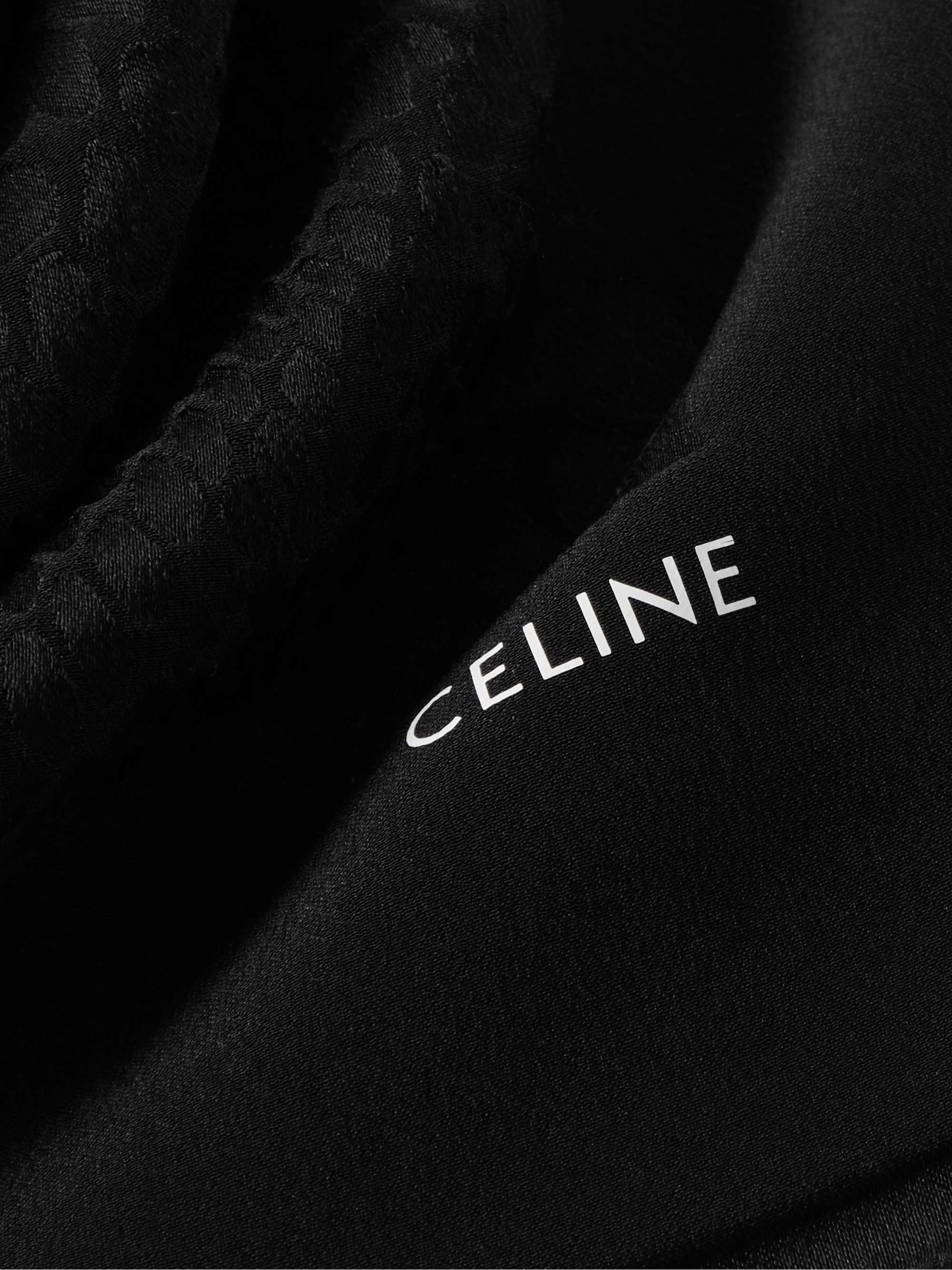 CELINE HOMME Silk-Jacquard Scarf