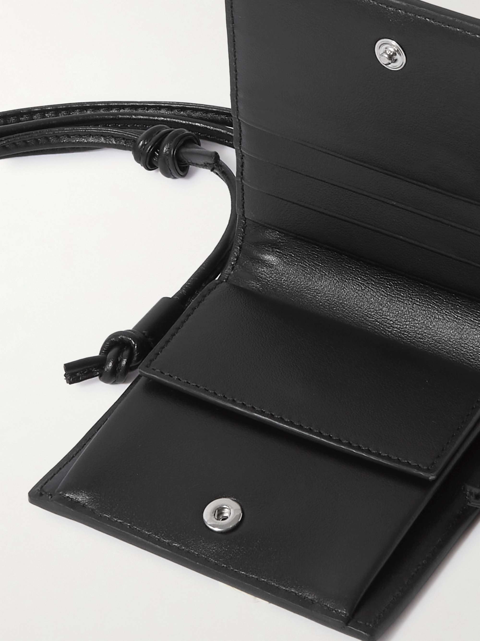 Celine Homme - Men - Leather-trimmed Coated-canvas Zip-Around Wallet Black