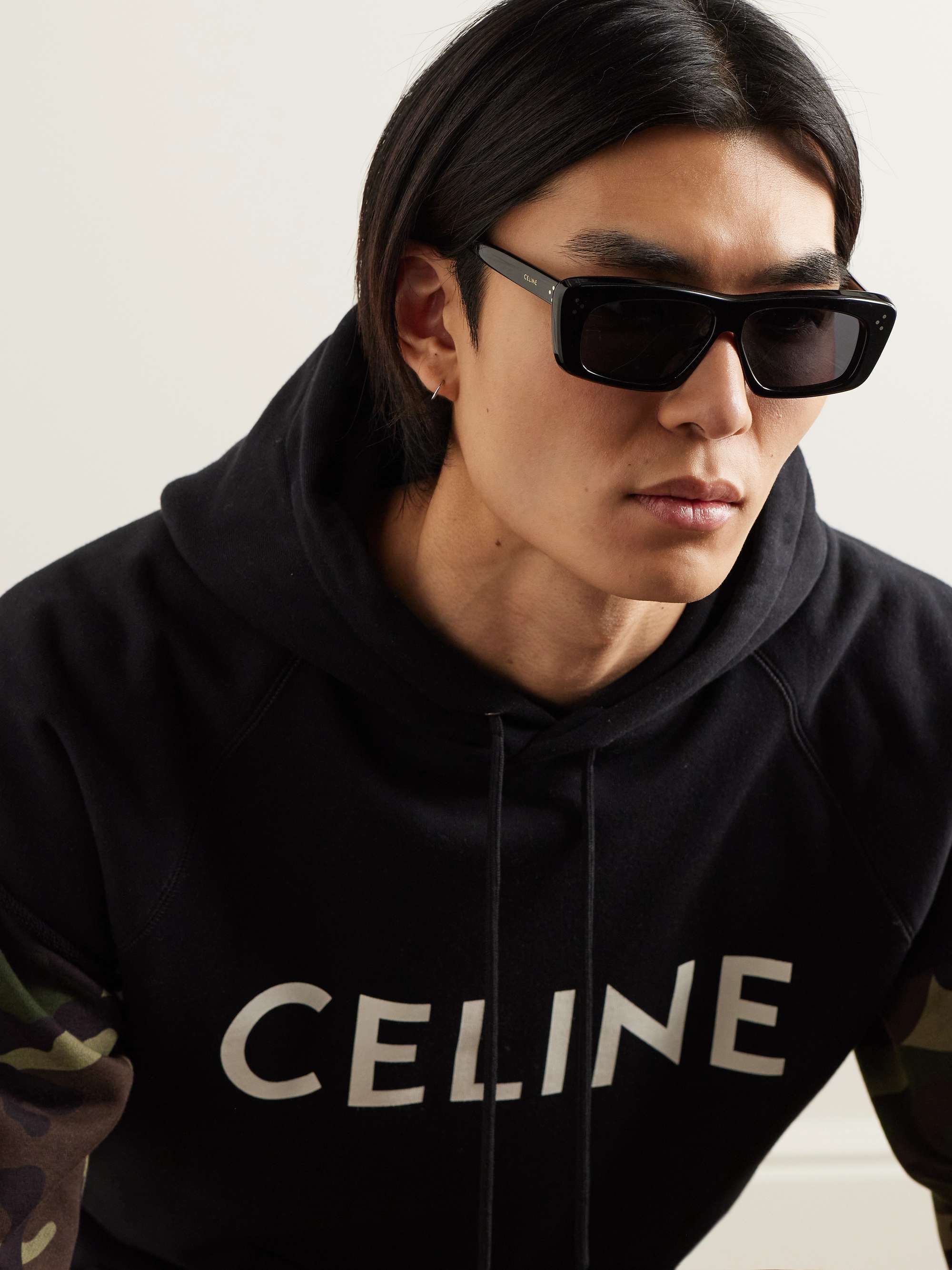 CELINE HOMME Square-Frame Acetate Sunglasses | MR PORTER