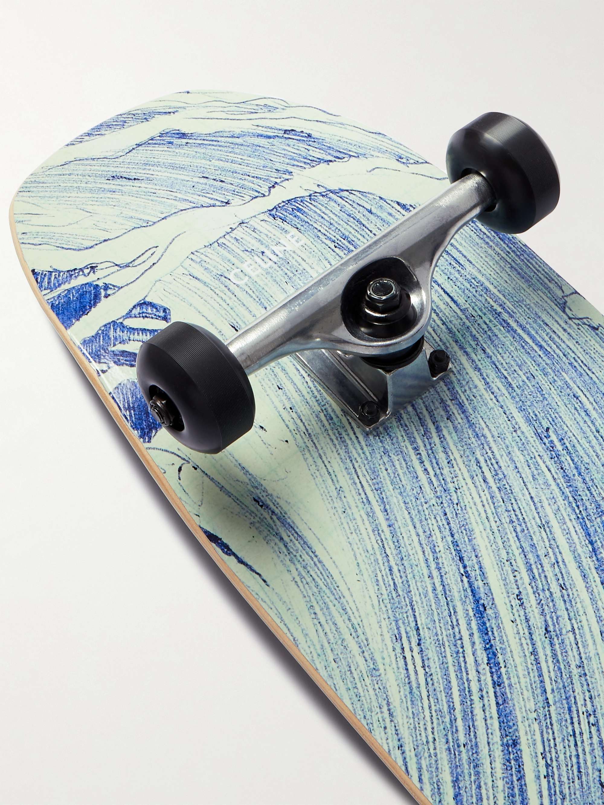 CELINE HOMME Skateboard aus Holz mit Print