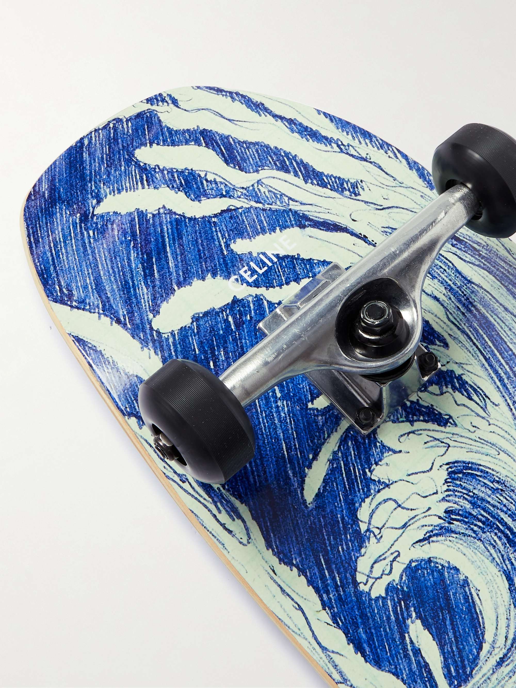 CELINE HOMME Printed Wooden Skateboard