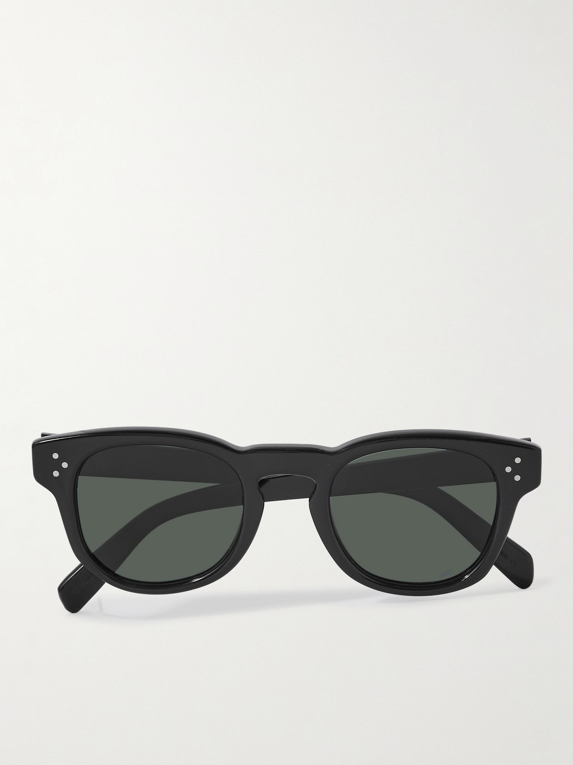 Celine Round-frame Acetate Sunglasses In Black