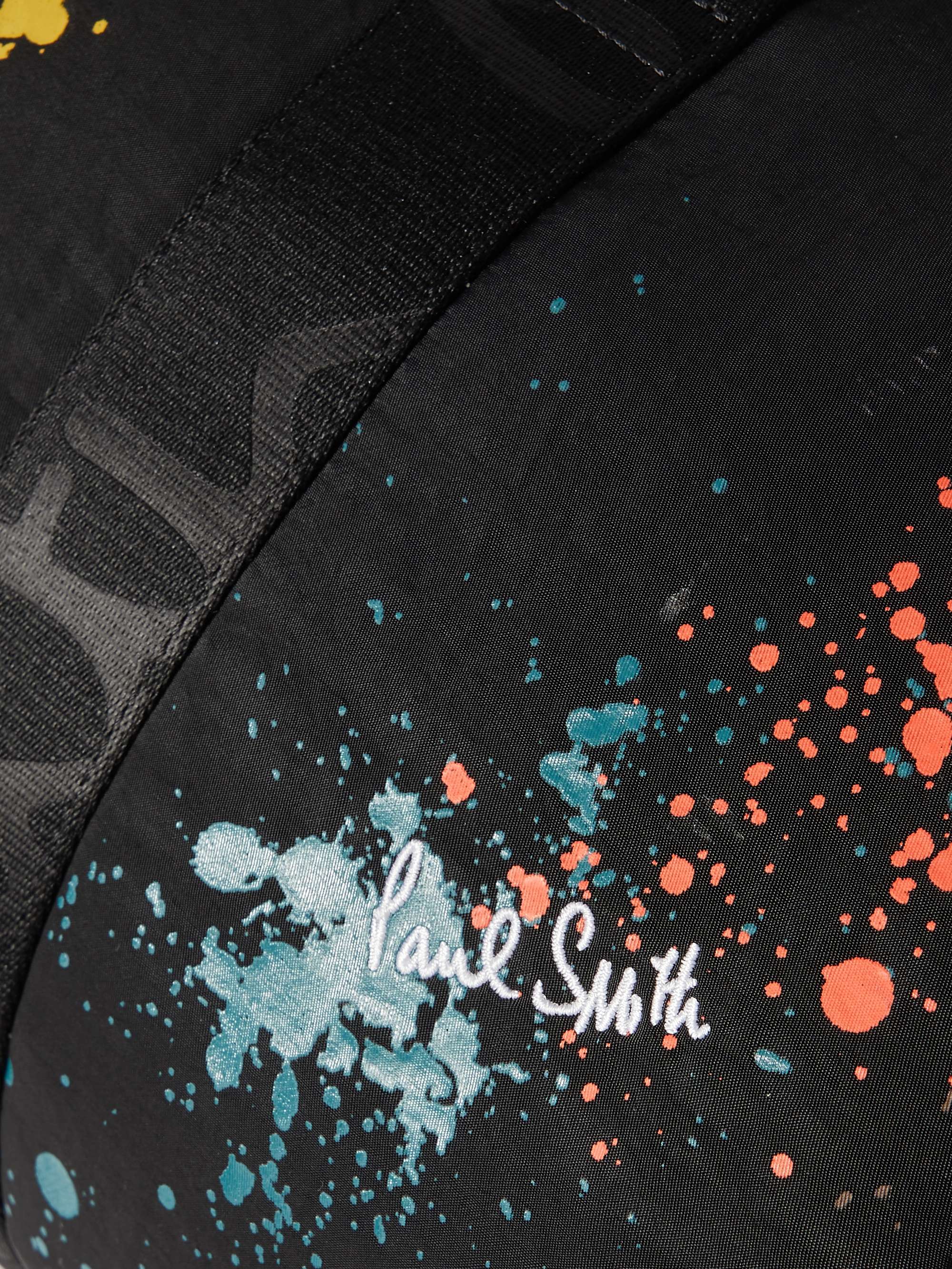 PAUL SMITH Paint-Splattered Recycled-Nylon Duffle Bag