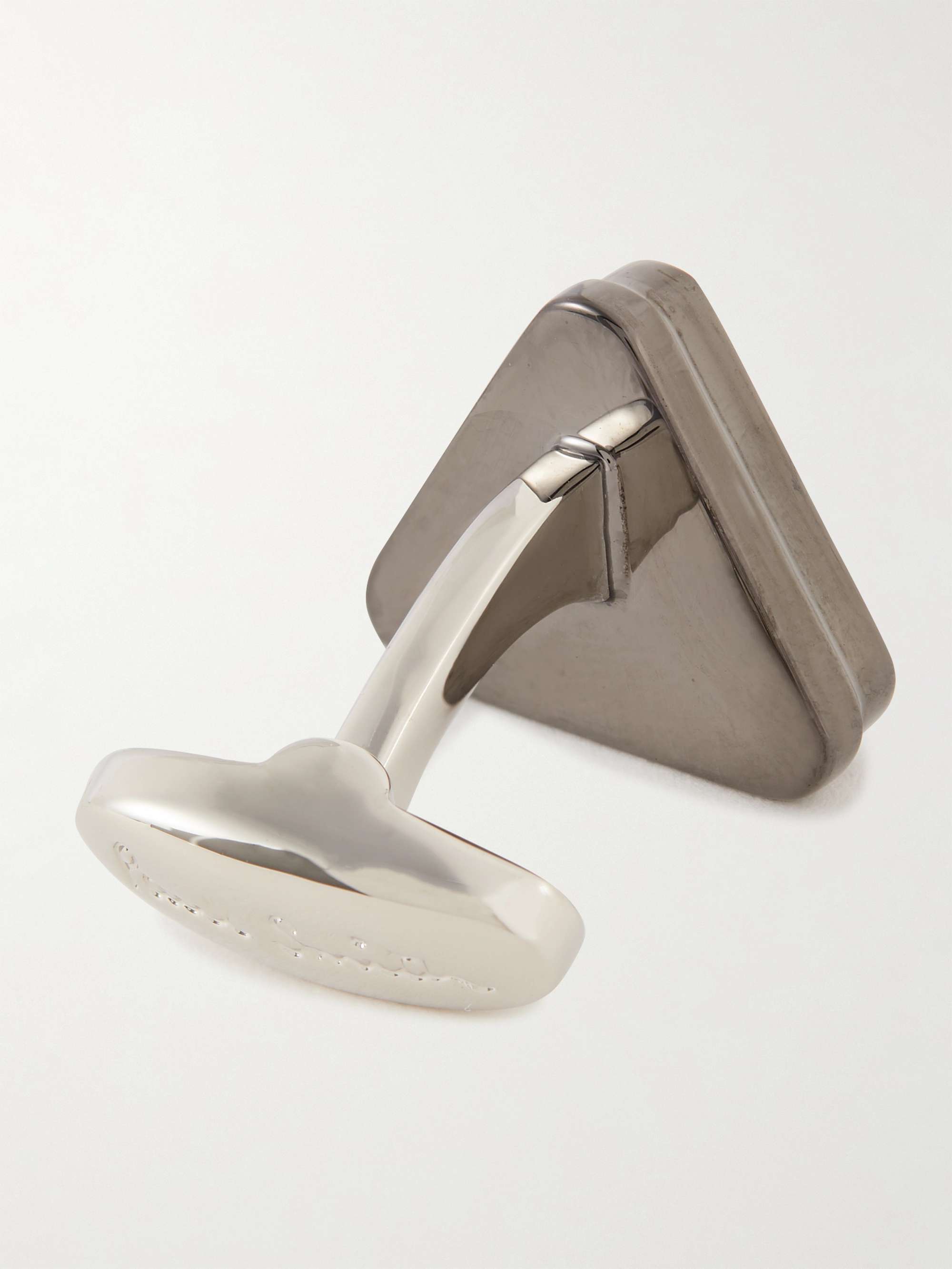 PAUL SMITH Pool Rack Silver-Tone and Enamel Cufflinks
