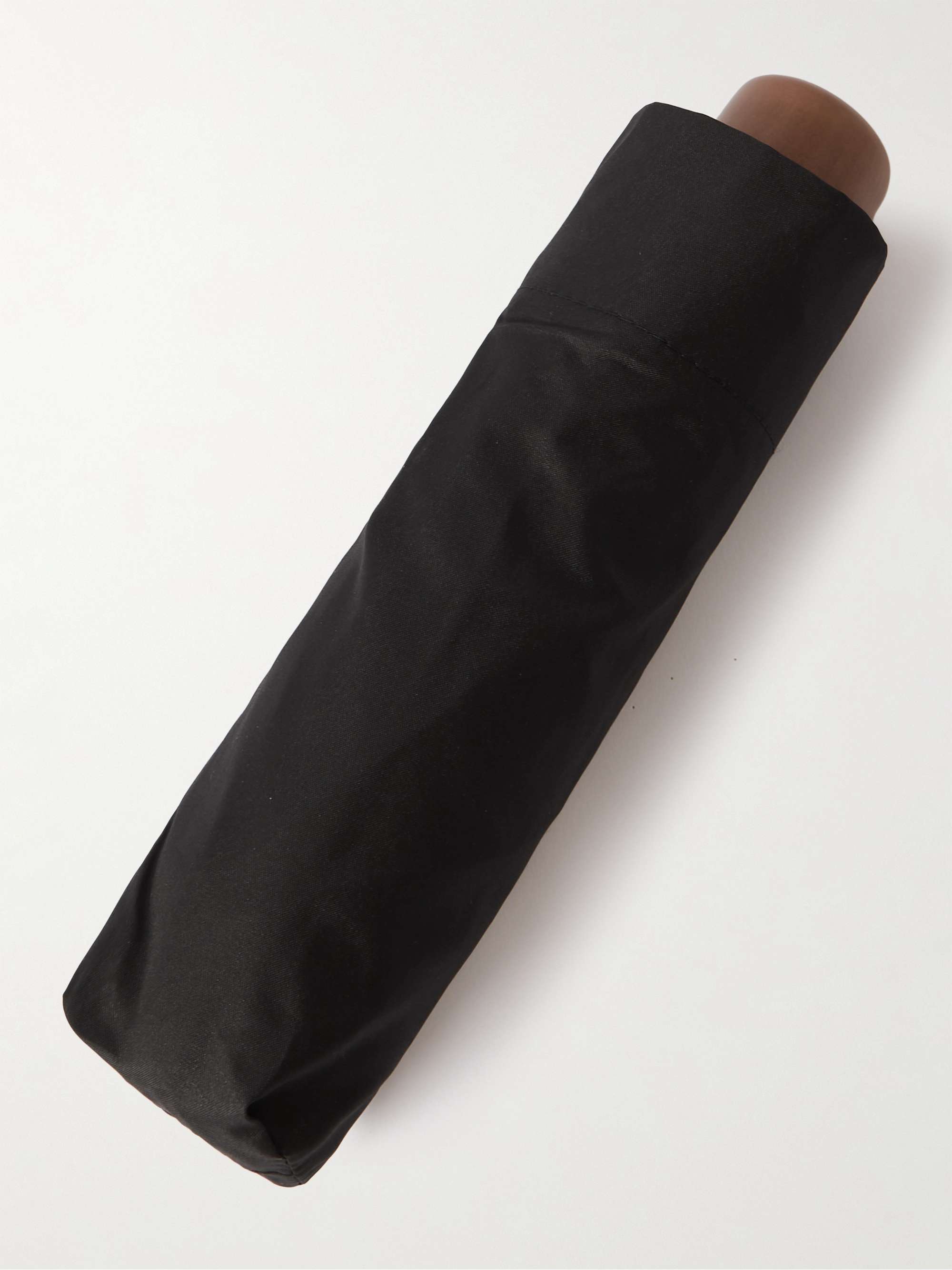 PAUL SMITH Contrast-Tipped Wood-Handle Fold-Up Umbrella