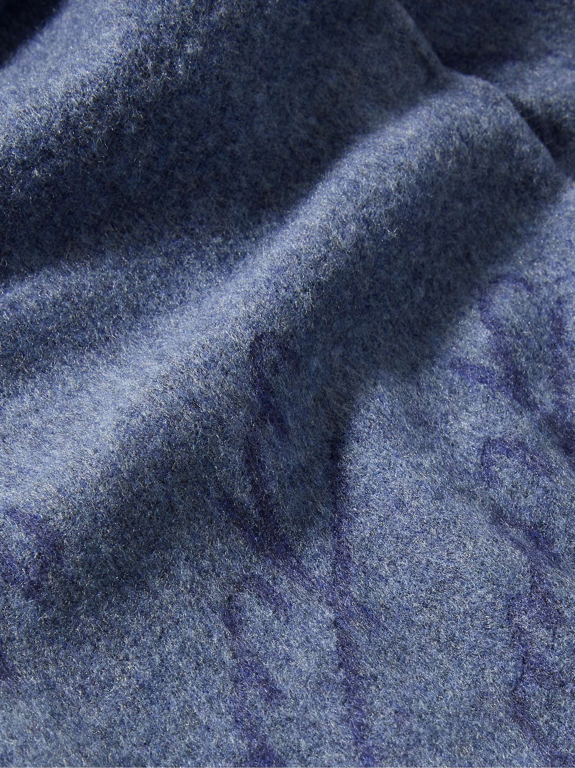 Scritto Printed Brushed-Silk Scarf