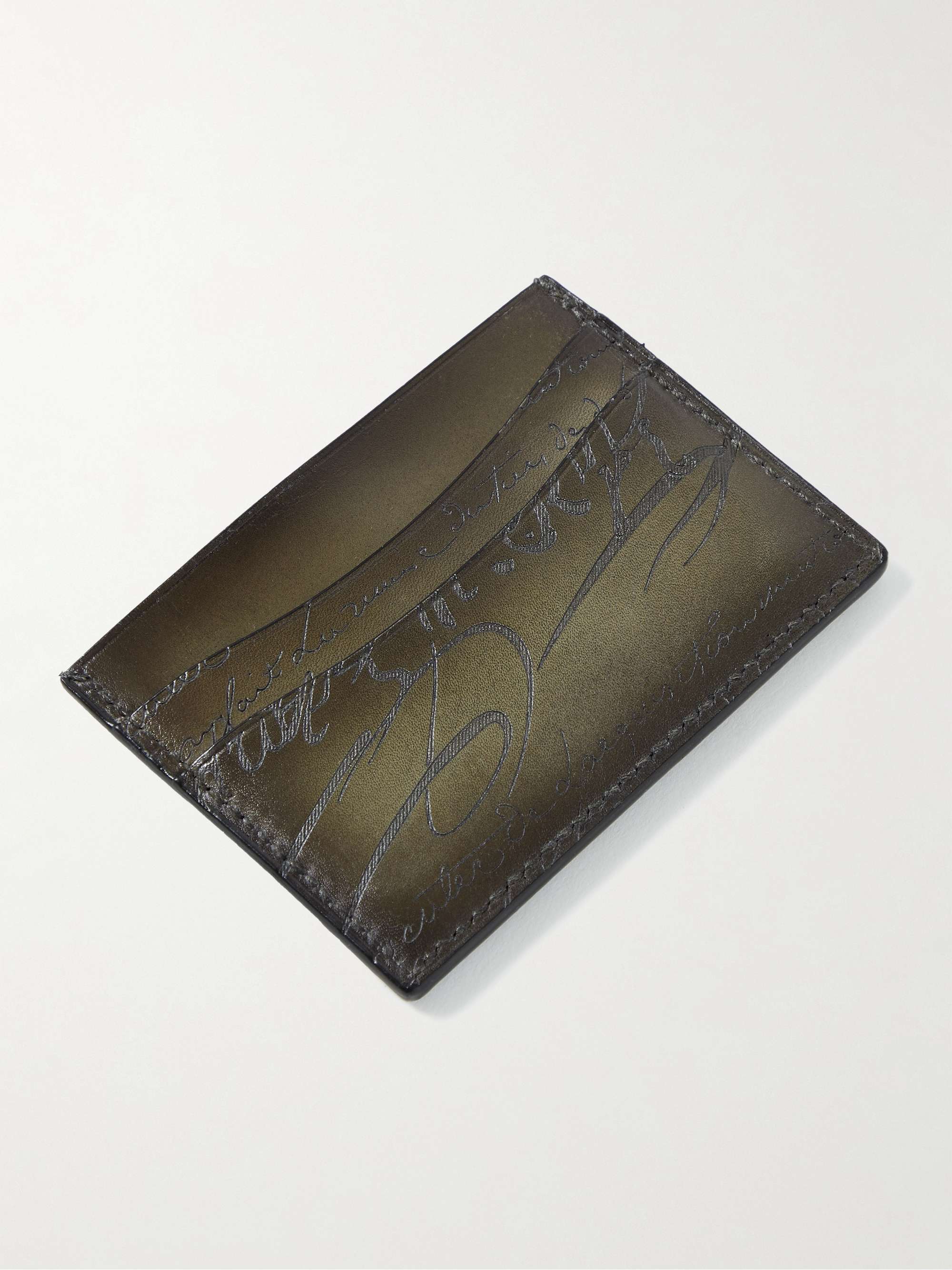 BERLUTI Bambou Scritto Venezia Leather Cardholder