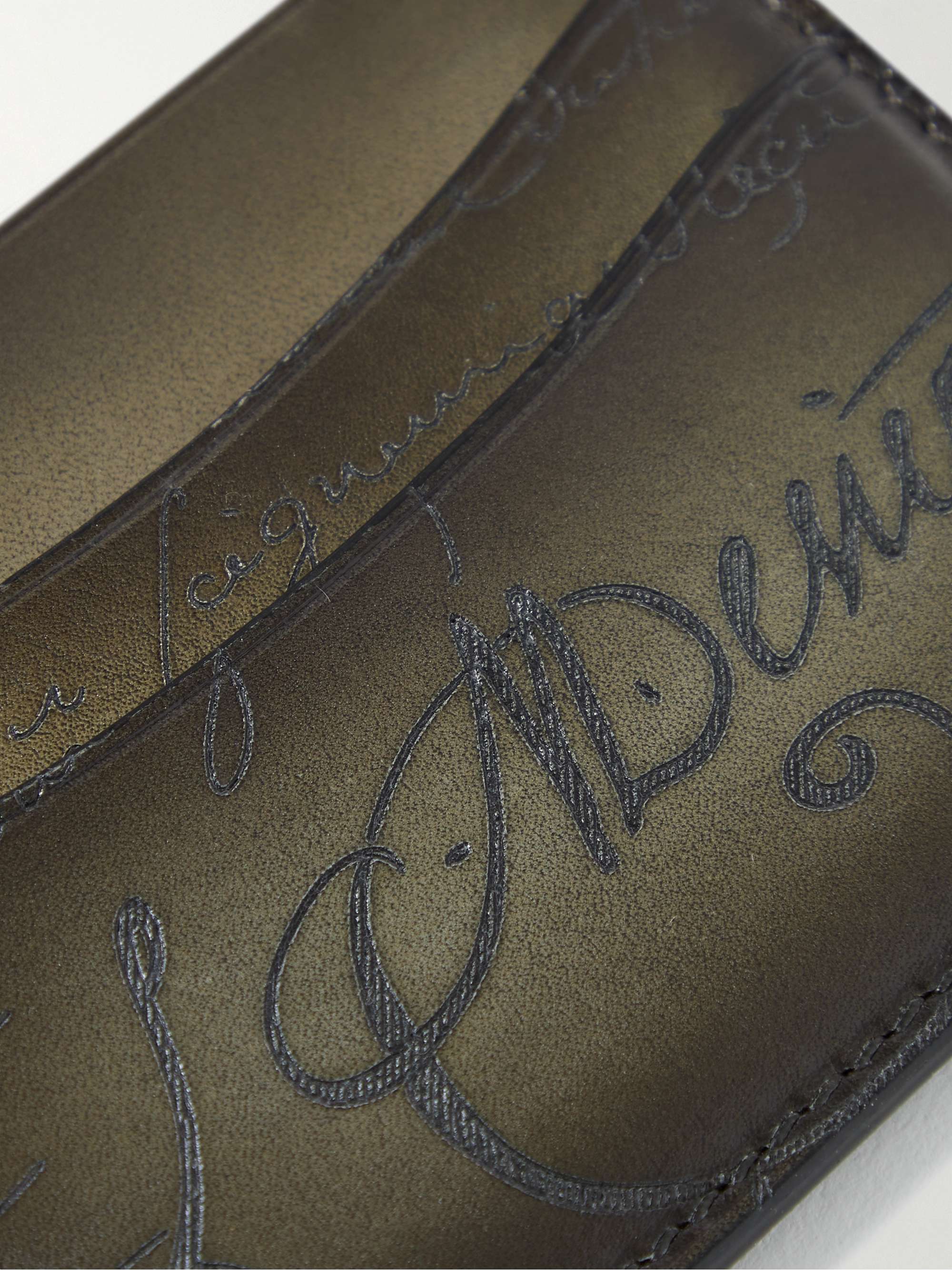 BERLUTI Bambou Scritto Venezia Leather Cardholder