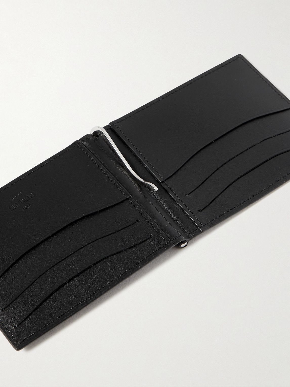 Shop Berluti Scritto Venezia Full-grain Leather Billfold Wallet In Black