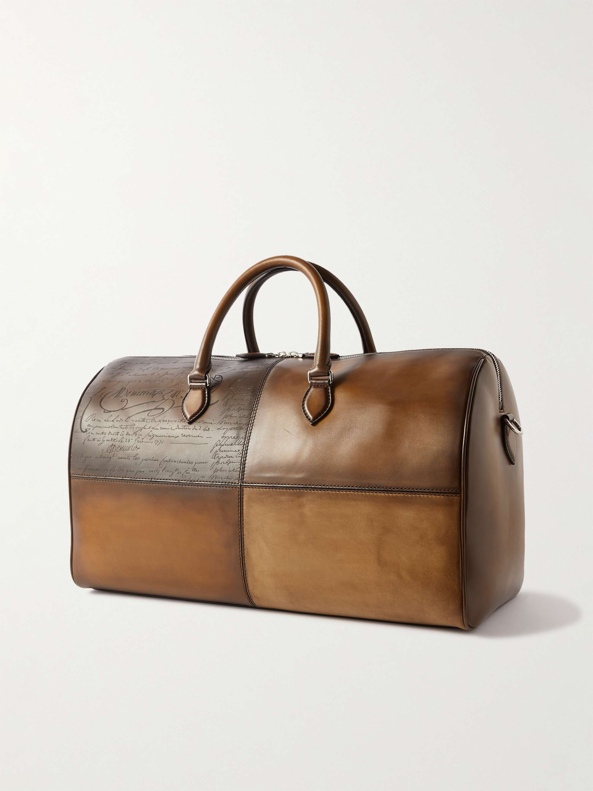 BERLUTI Scritto Panelled Venezia Leather Weekend Bag
