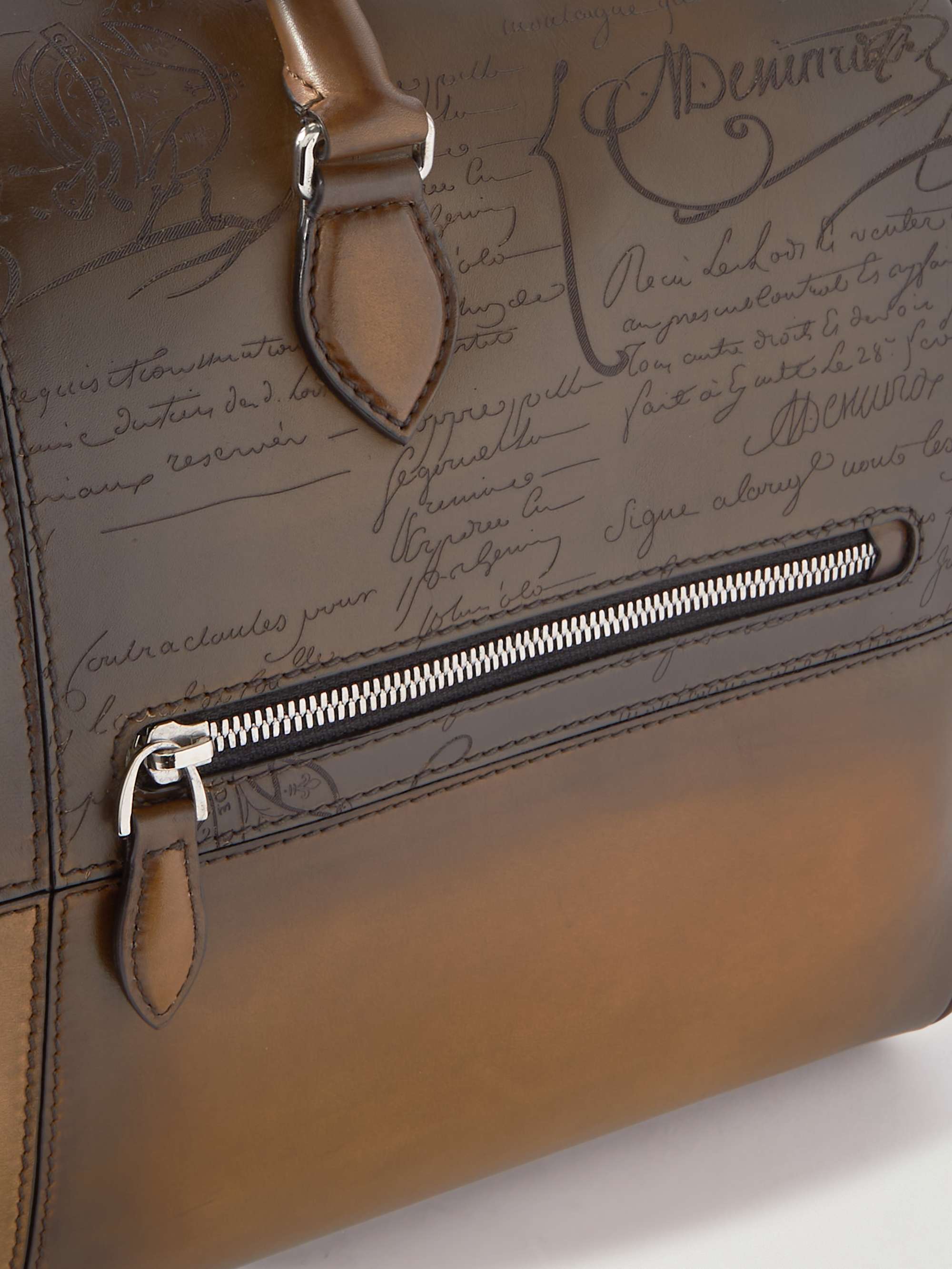 BERLUTI Scritto Panelled Venezia Leather Weekend Bag