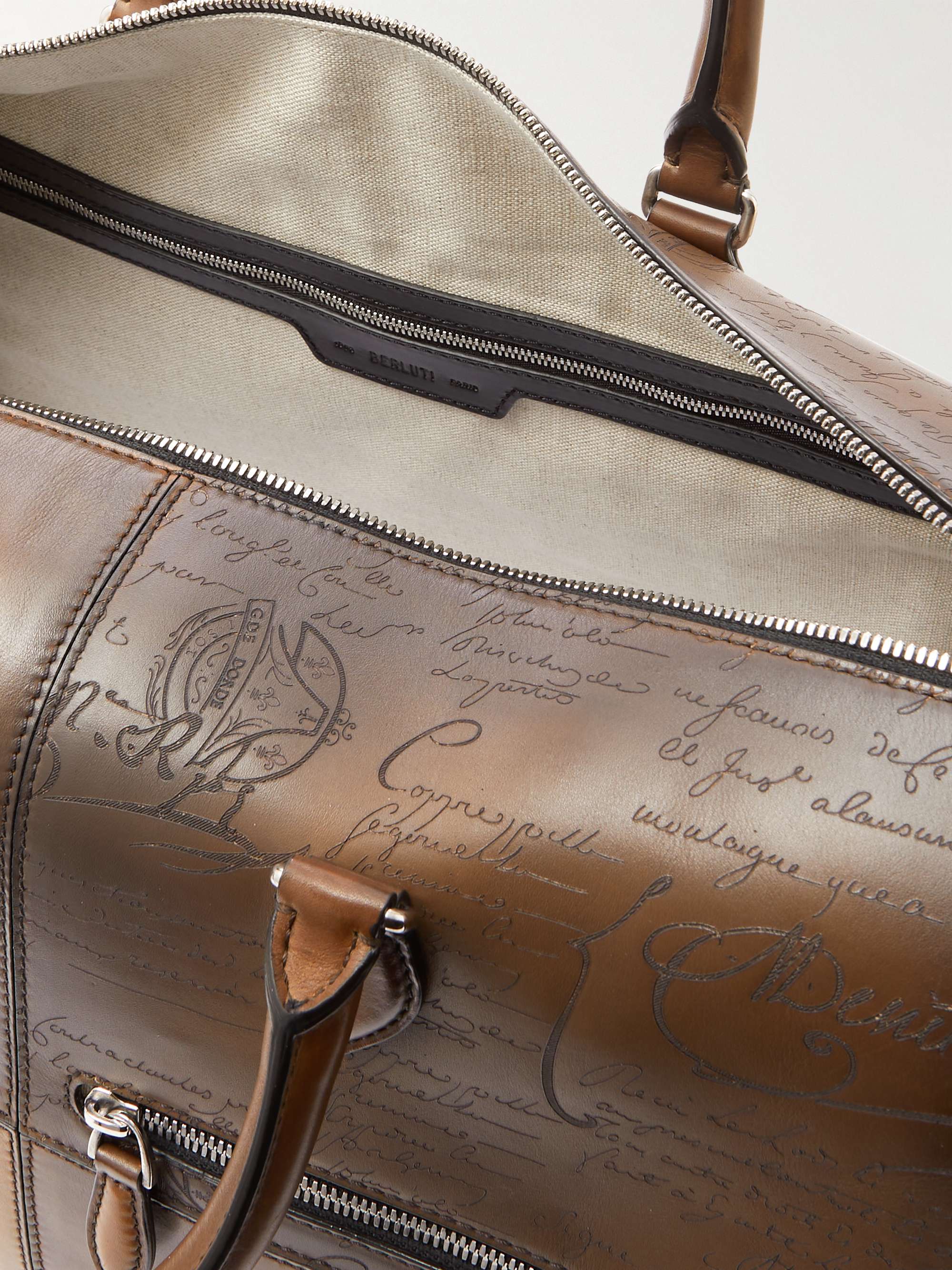 BERLUTI Scritto Panelled Venezia Leather Weekend Bag