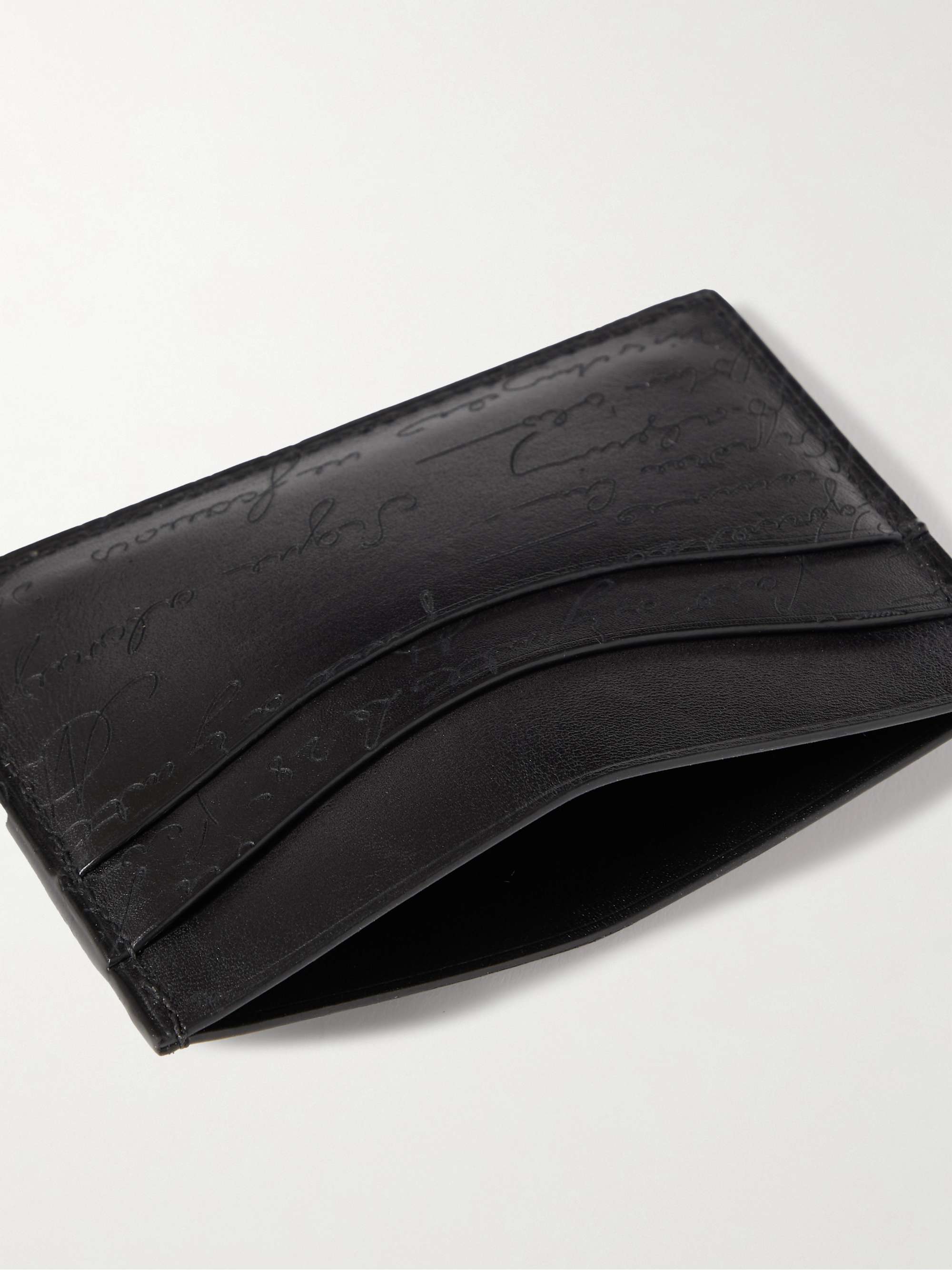 BERLUTI Scritto Venezia Leather Cardholder