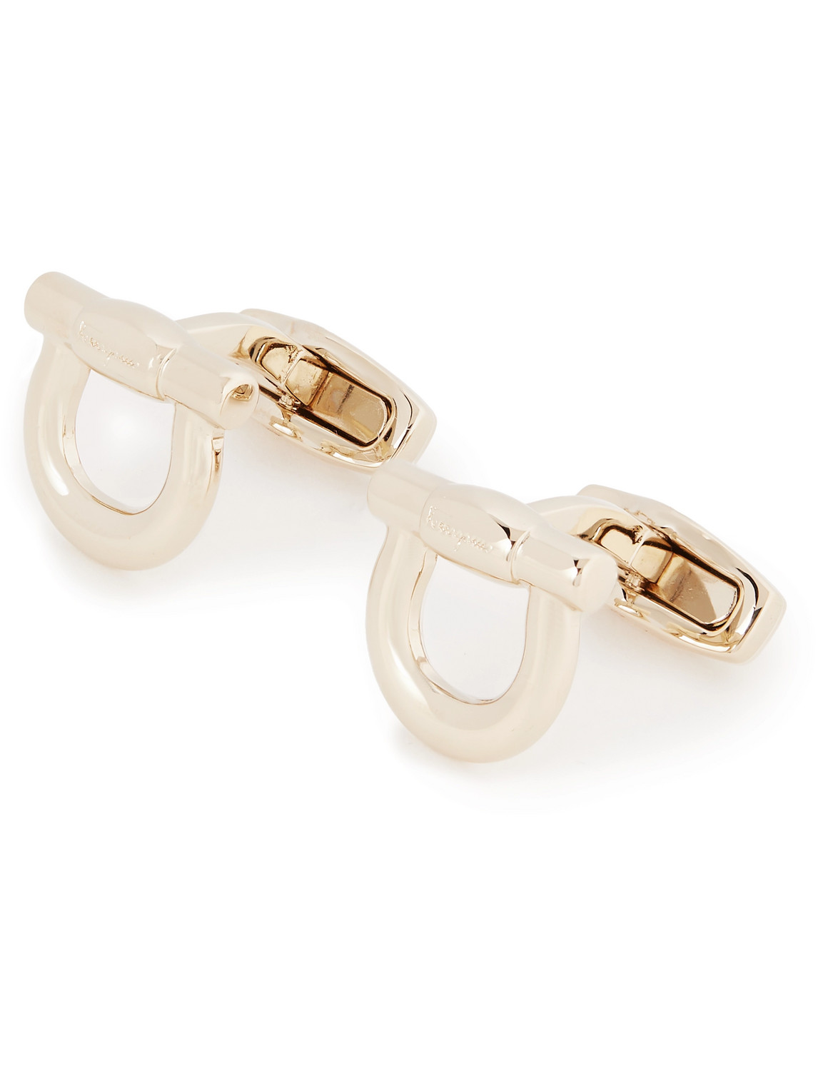 FERRAGAMO GANCIO GOLD-TONE CUFFLINKS