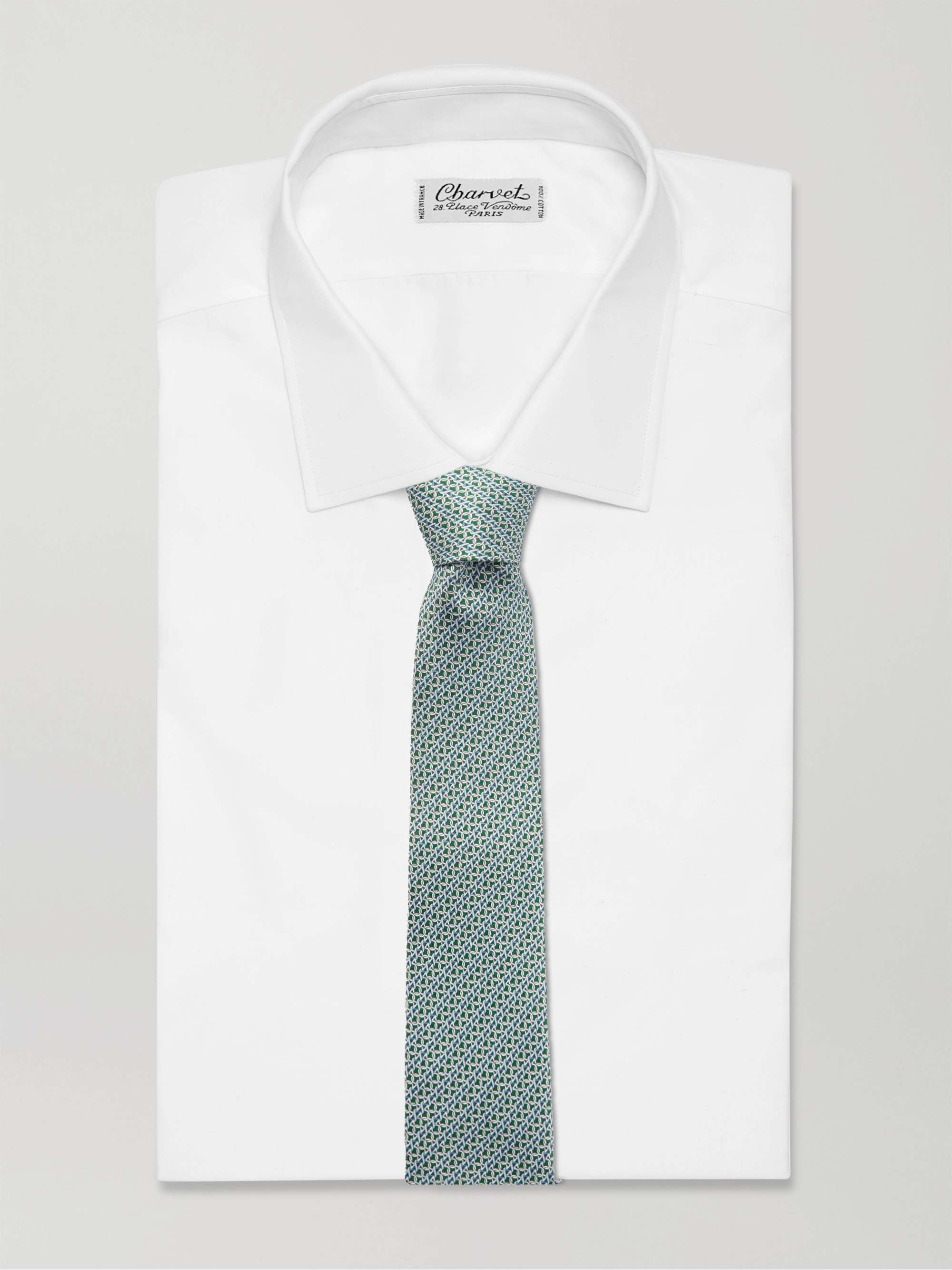 FERRAGAMO 8cm Printed Silk Tie