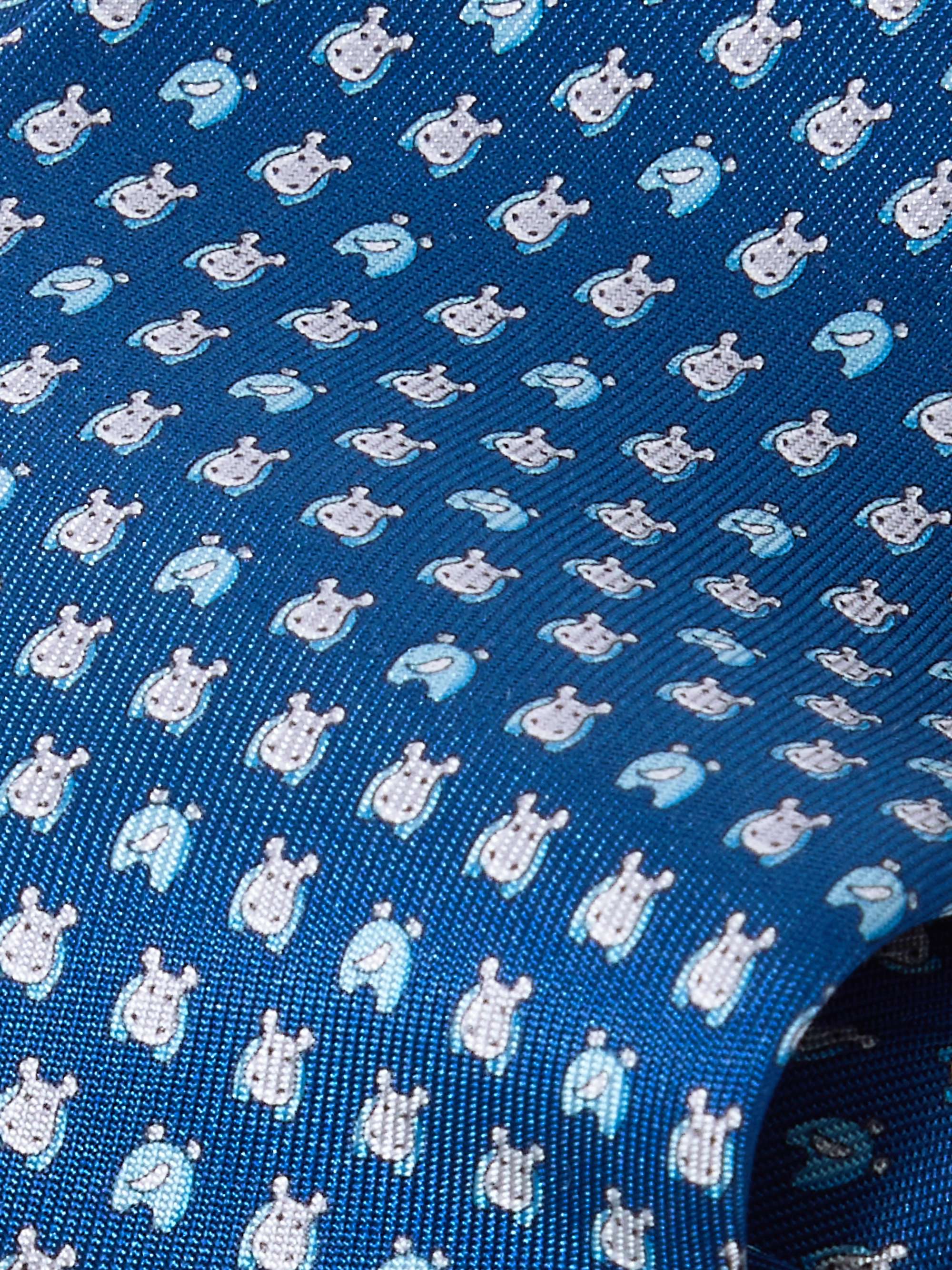 FERRAGAMO 8.5cm Printed Silk Tie