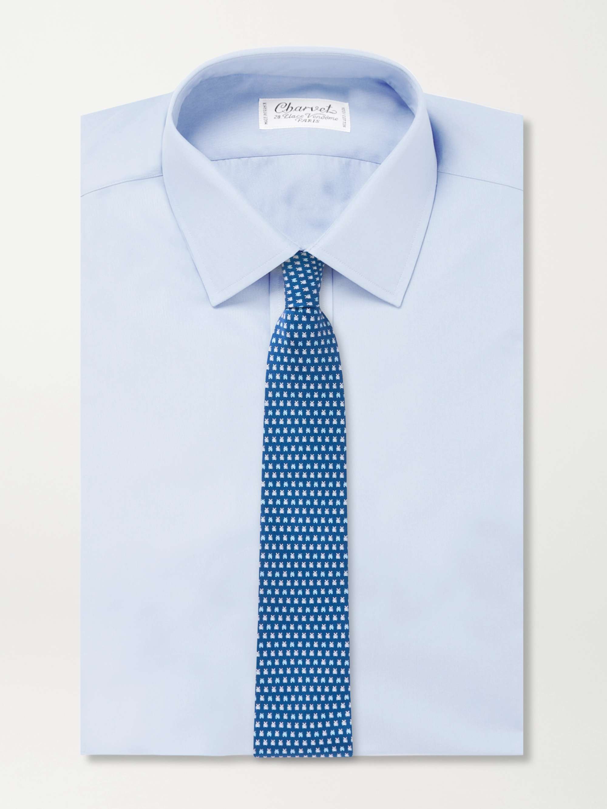FERRAGAMO 8.5cm Printed Silk Tie