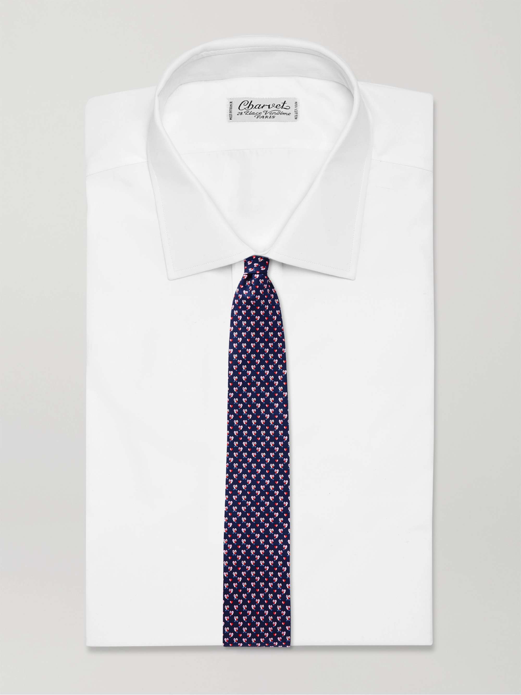 FERRAGAMO 8cm Printed Silk Tie