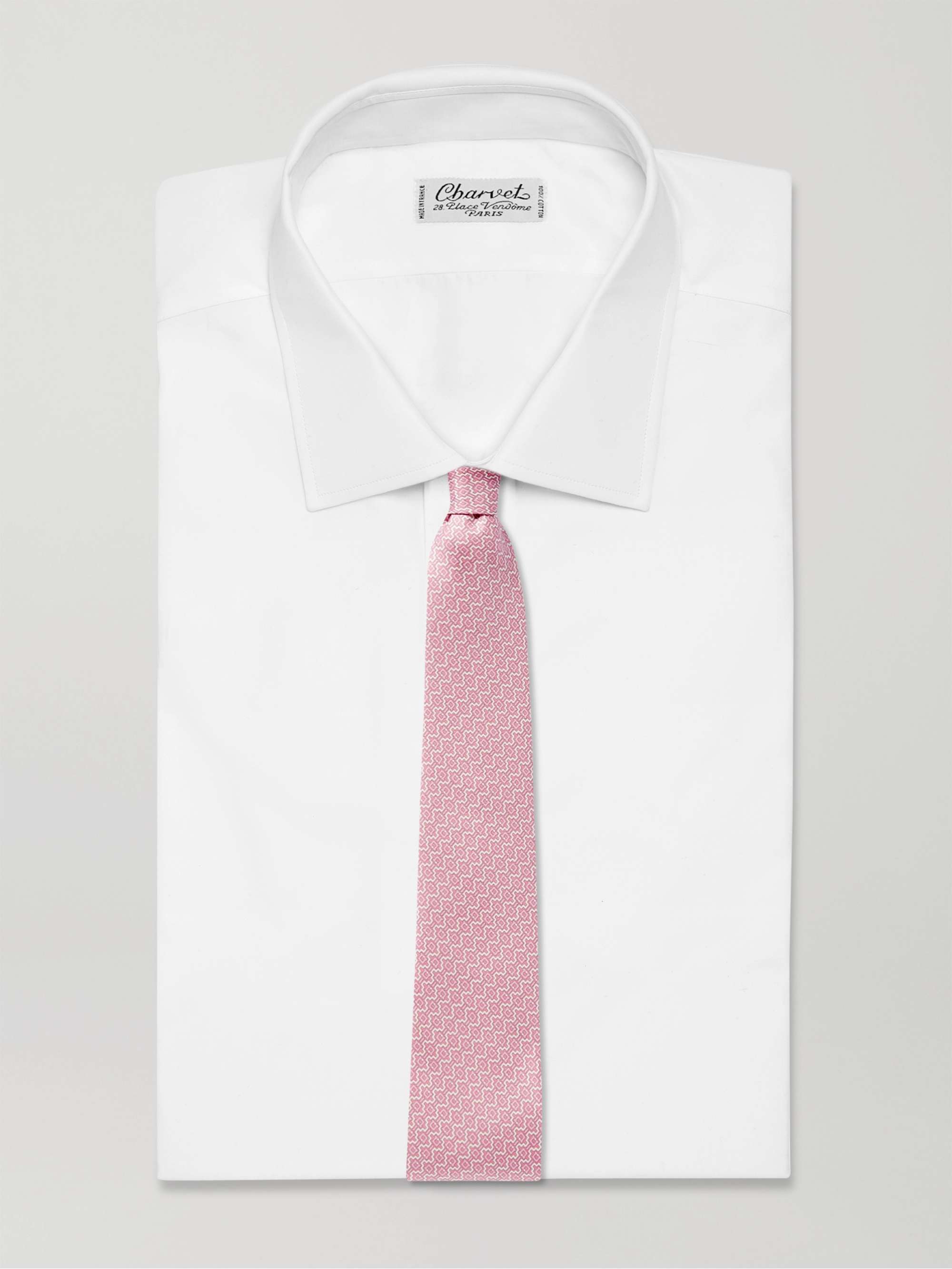 FERRAGAMO 8cm Printed Silk Tie