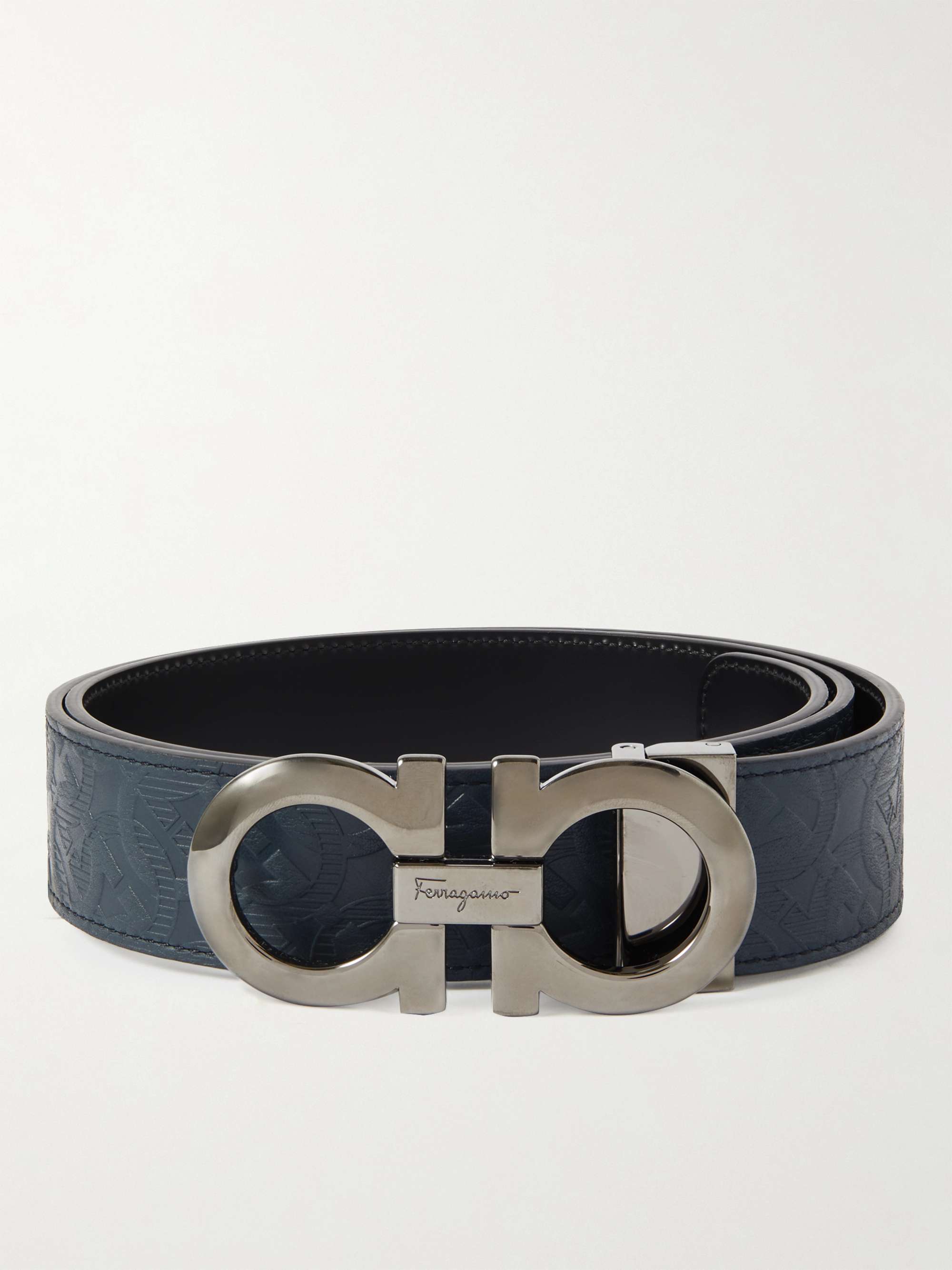 35mm reversible leather belt - Ferragamo - Men