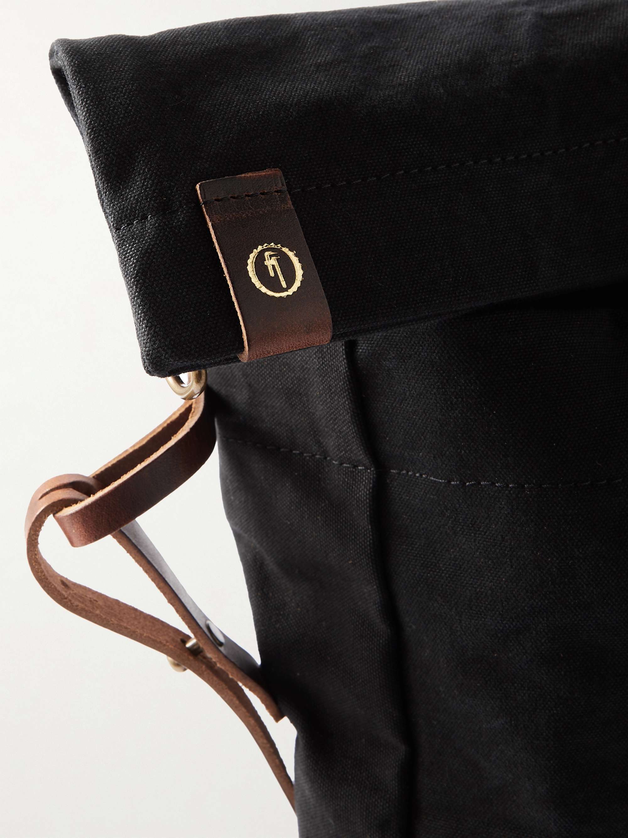 BLEU DE CHAUFFE Leather-Trimmed Cotton-Canvas Weekend Bag