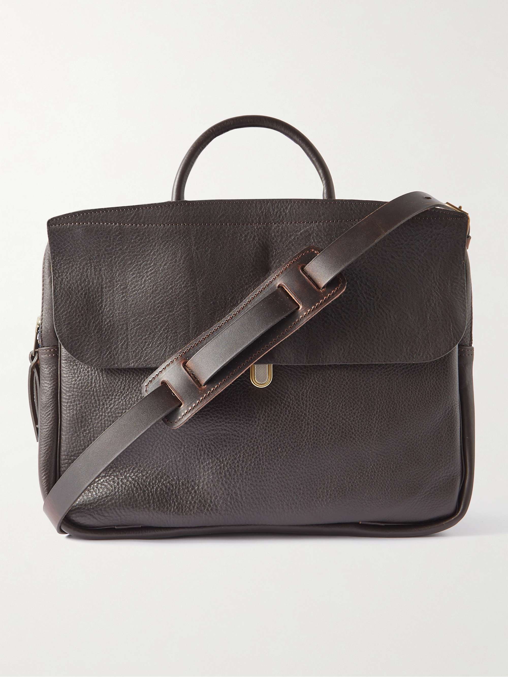 BLEU DE CHAUFFE Zeppo Full-Grain Leather Briefcase