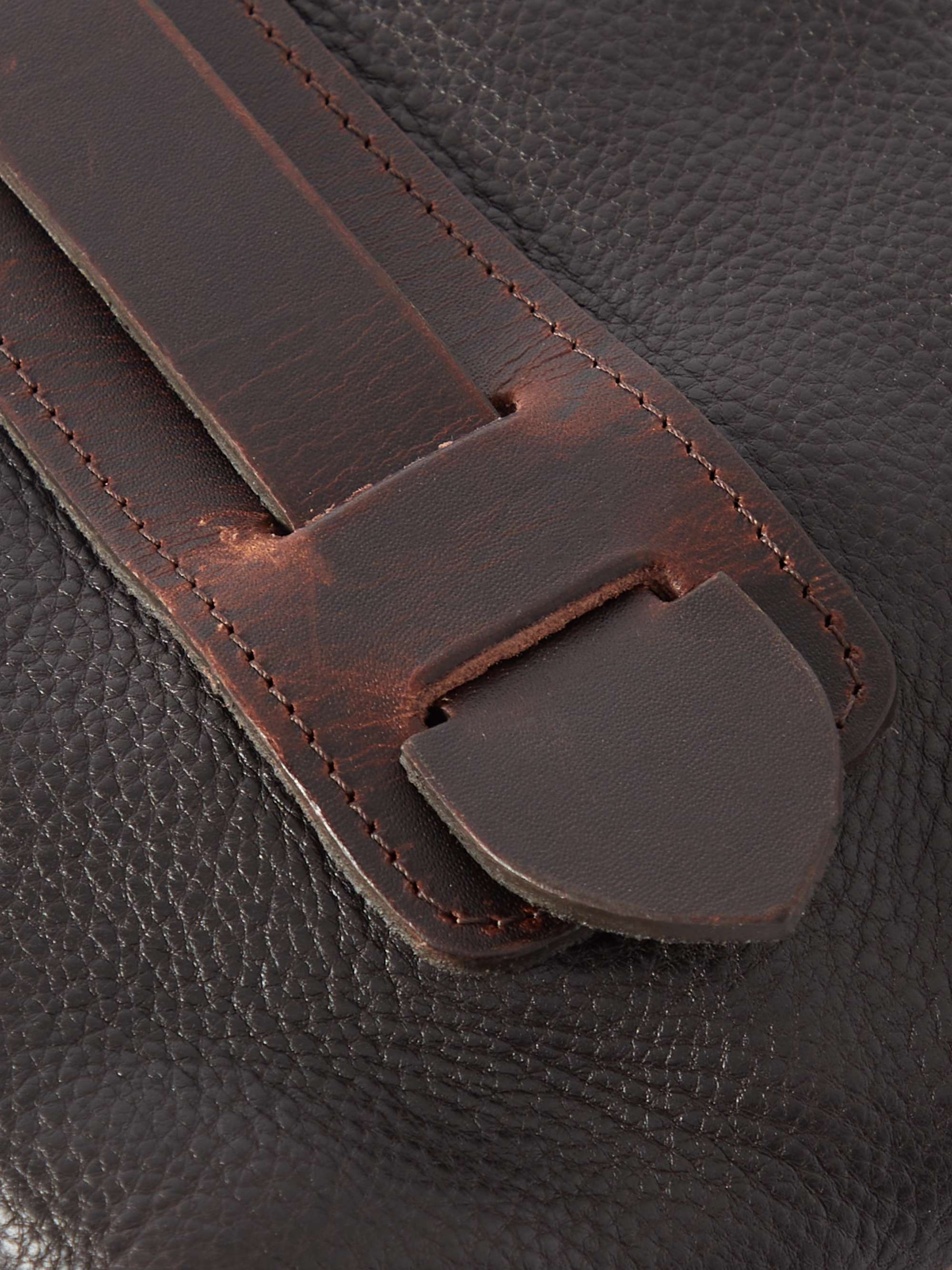 BLEU DE CHAUFFE Zazou Full-Grain Leather Wash Bag