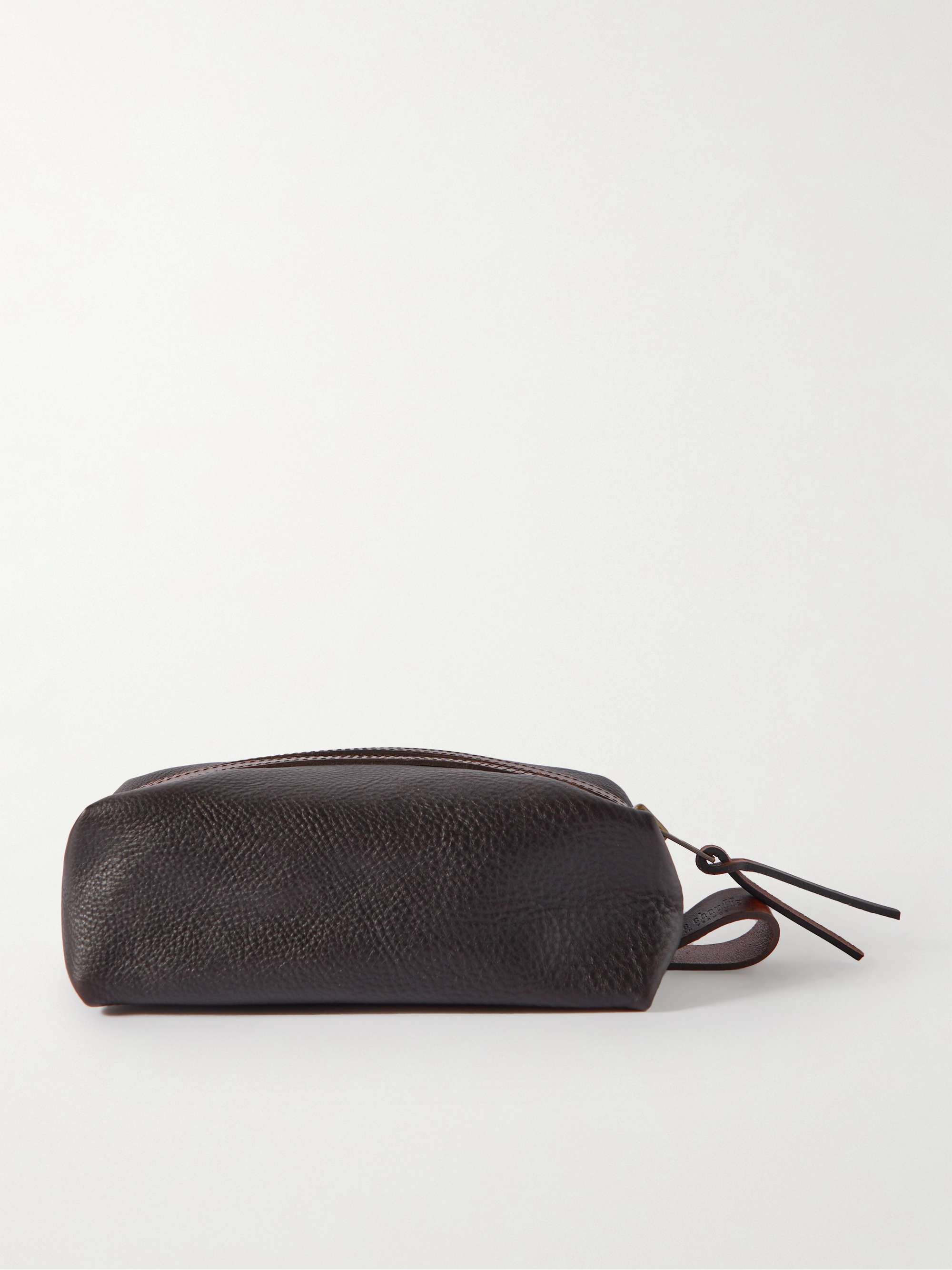 BLEU DE CHAUFFE Zazou Full-Grain Leather Wash Bag