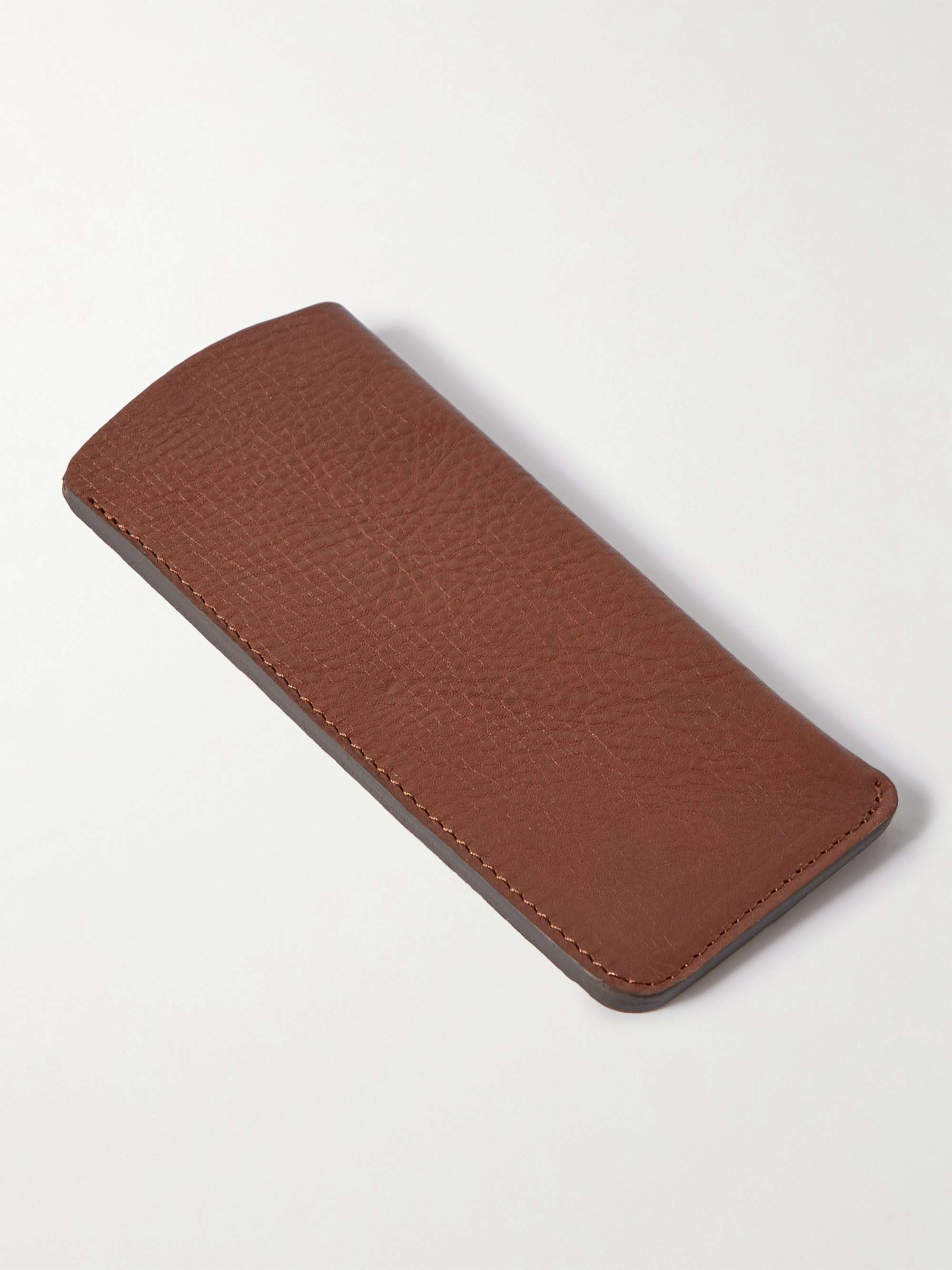 BLEU DE CHAUFFE Logo-Debossed Leather Glasses Case