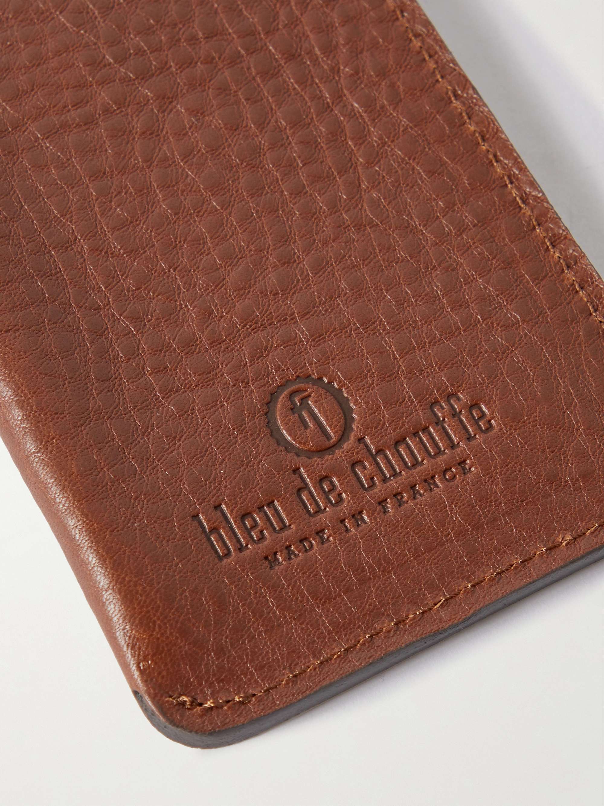 BLEU DE CHAUFFE Logo-Debossed Leather Glasses Case