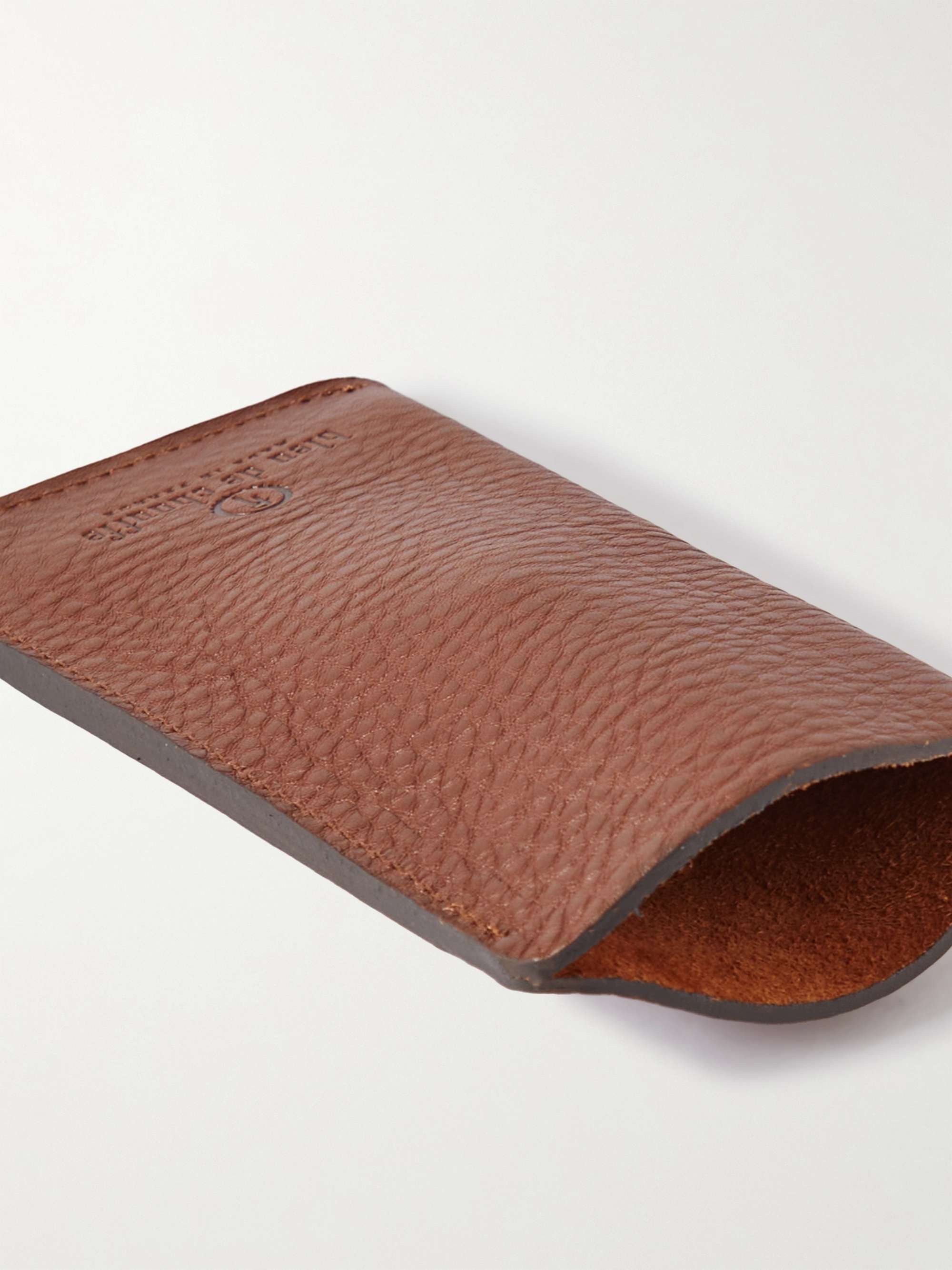 BLEU DE CHAUFFE Logo-Debossed Leather Glasses Case