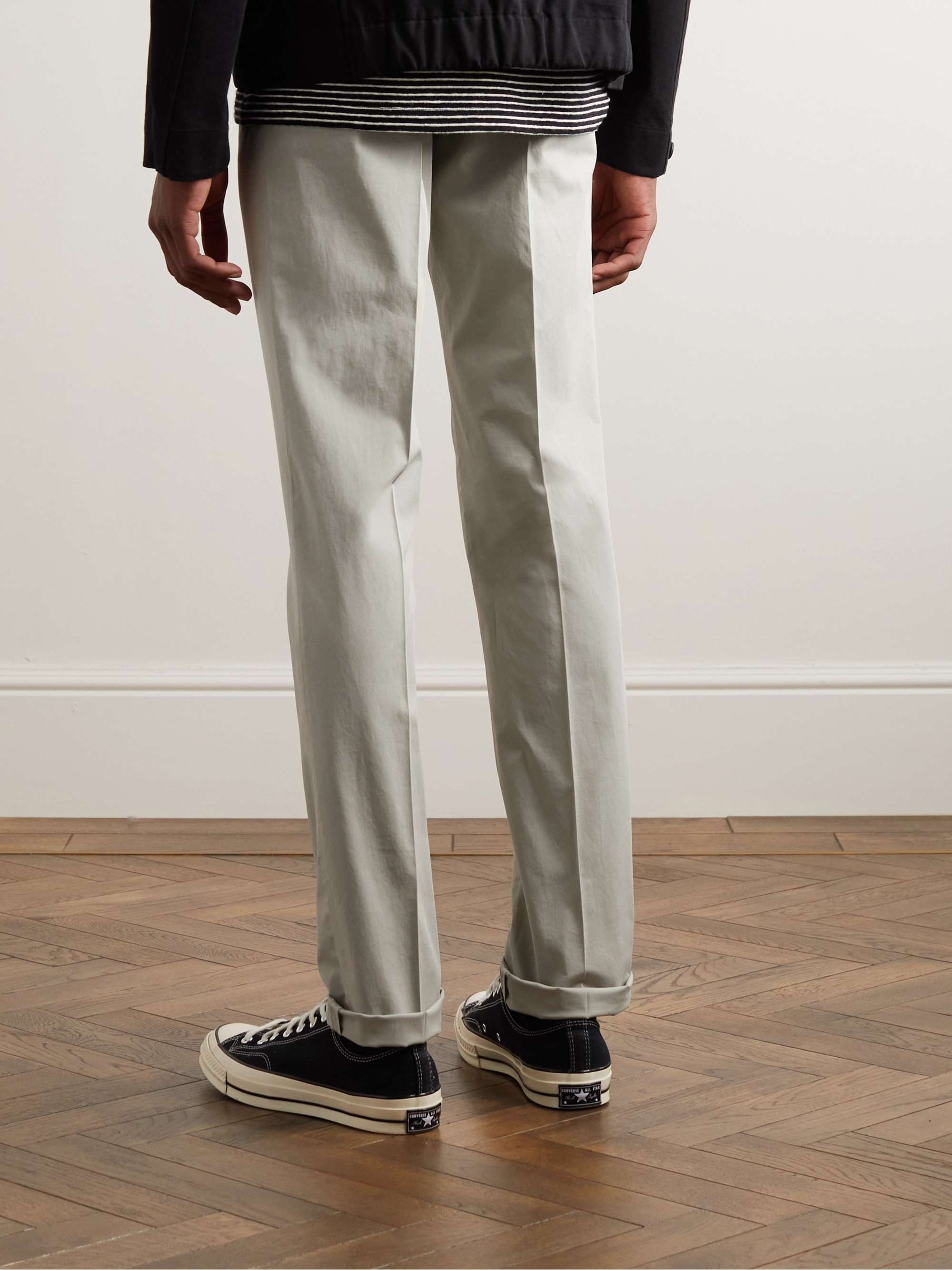 INCOTEX Venezia 1951 Slim-Fit Stretch-Cotton Trousers for Men | MR 